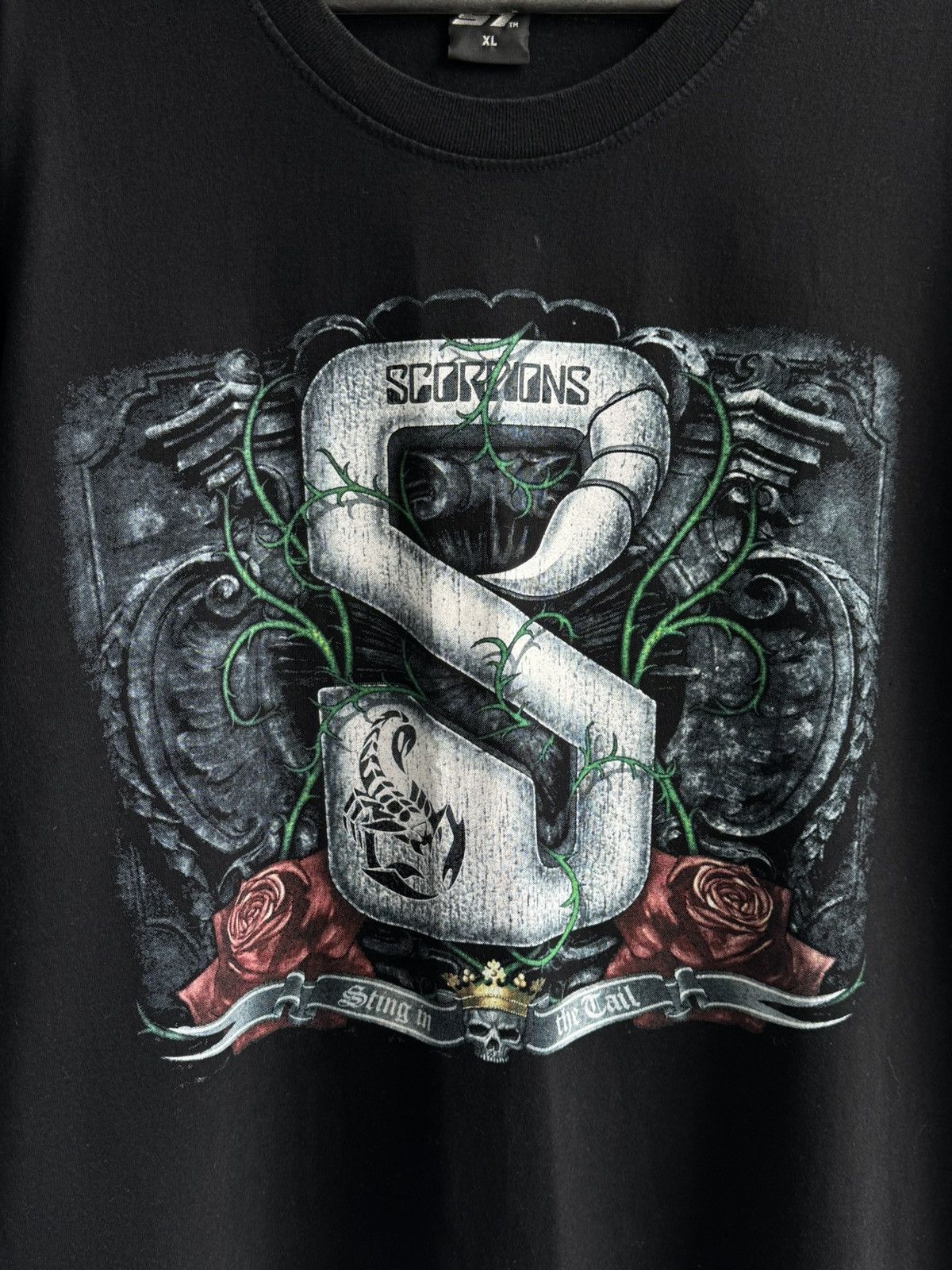 Band Tees Vintage Scorpions Sting in the Tail T-shirt Size US XL / EU 56 / 4 - 3 Thumbnail