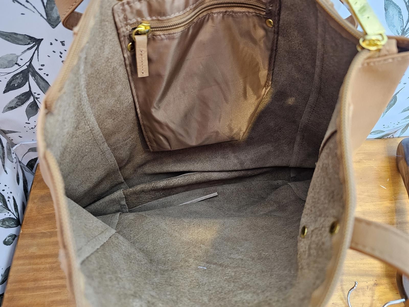 Joy Division NWOT JOY Tote Purse Tan Womens Med Size Size ONE SIZE - 6 Thumbnail