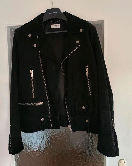 Saint Laurent Paris Saint Laurent Wildleder Jacket L01 Hedi Slimane ...