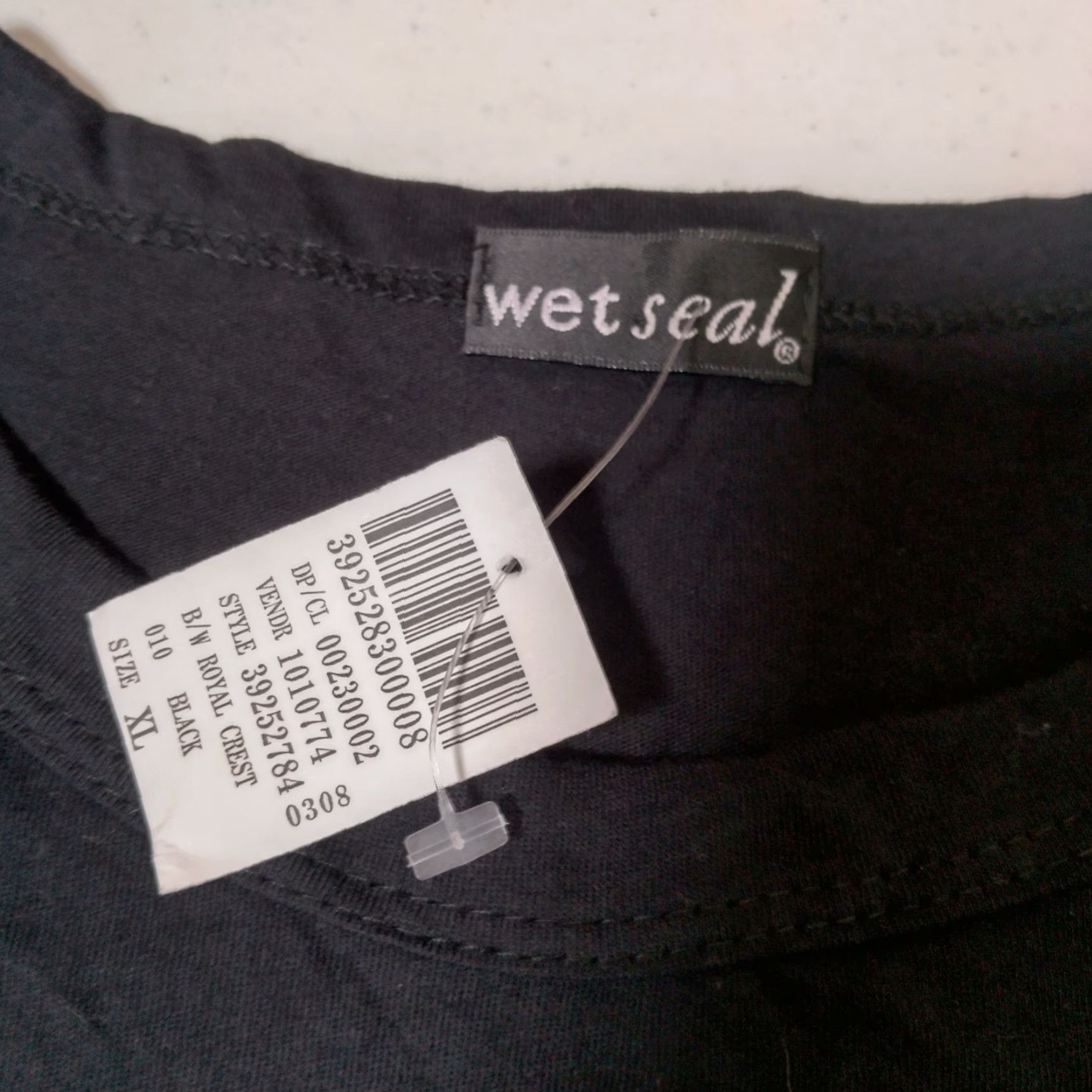 Vintage VINTAGE Wet Seal T-Shirt Juniors XL Cap Sleeve Black Silver Rhinestones Y2K 2000s Royal Queen Casual Size XL / US 12-14 / IT 48-50 - 5 Thumbnail
