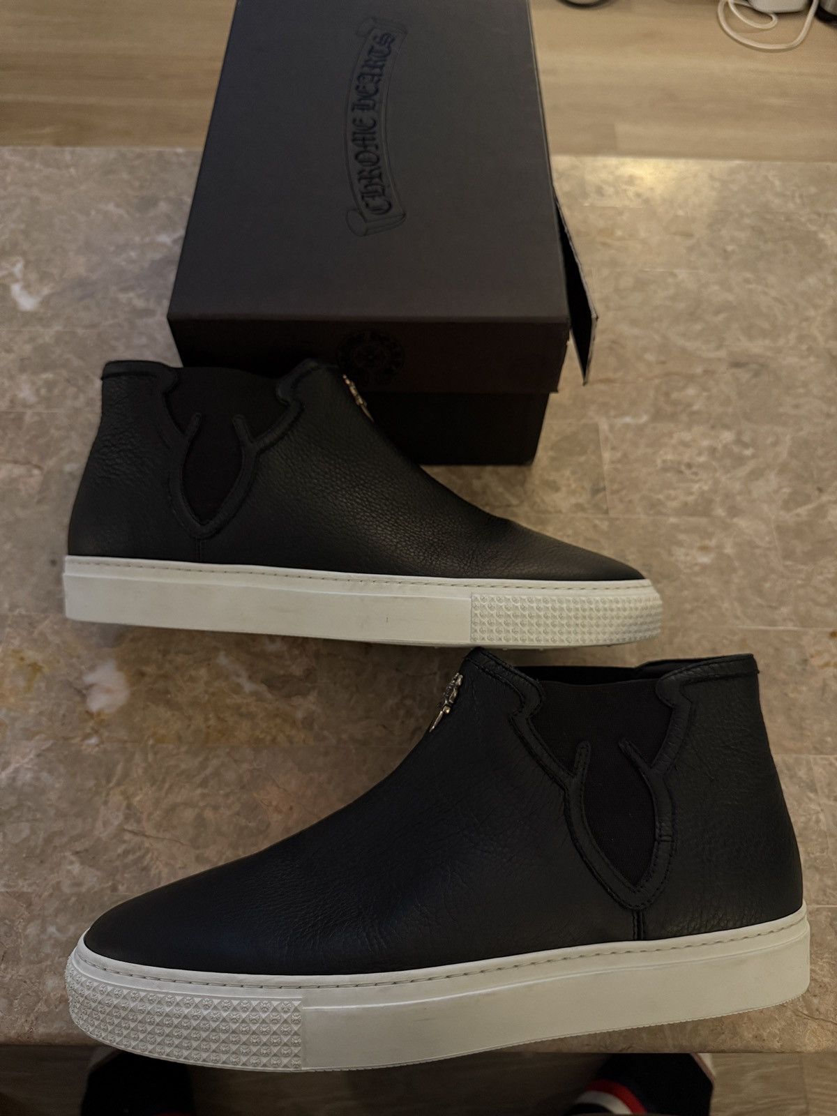 Chrome Hearts Leather Shoes in Black, Men's (Size 11)