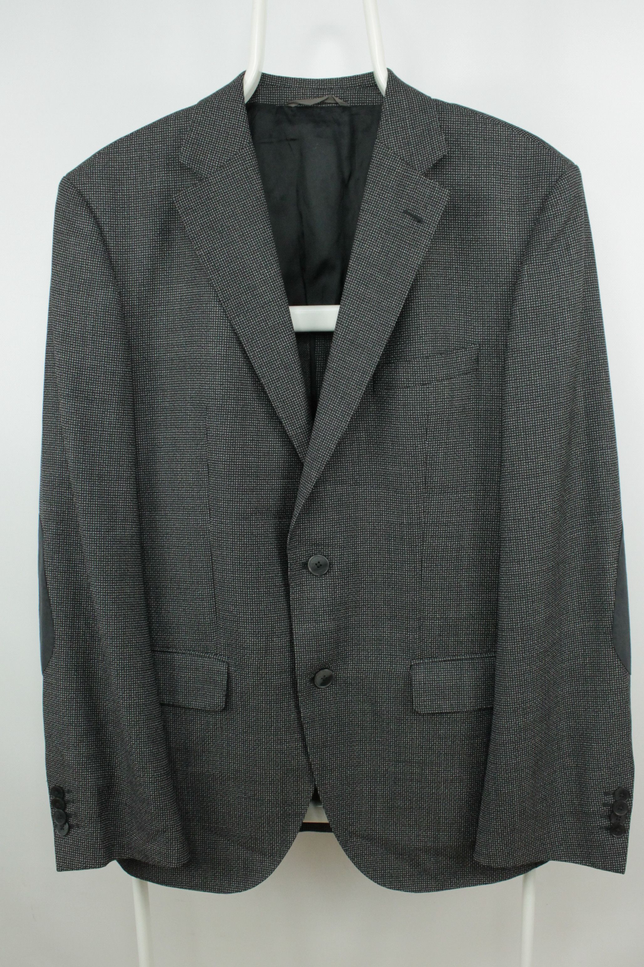Hugo Boss Jestor2 Textured Gray Wool Blazer Jacket Men's