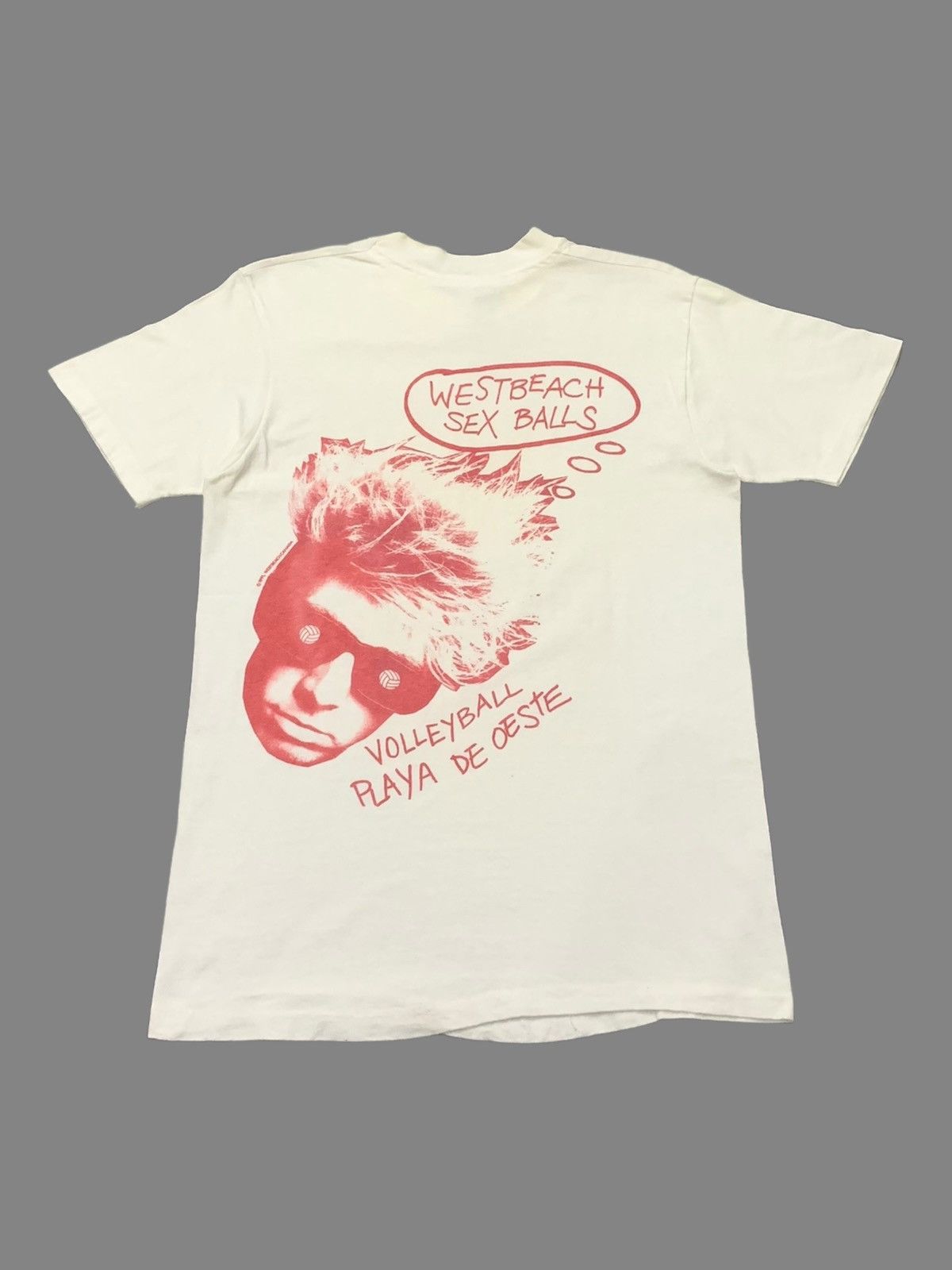 Hanes × Vintage Vintage West Beach Sex Balls Volley Ball Single Stitch Tees Size US M / EU 48-50 / 2 - 1 Thumbnail