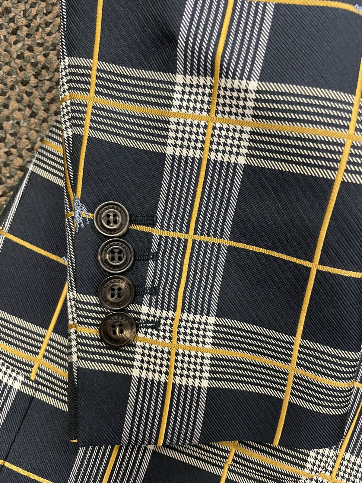 Burberry Knight Embroidered Check Blazer Size M / US 6-8 / IT 42-44 - 5 Thumbnail