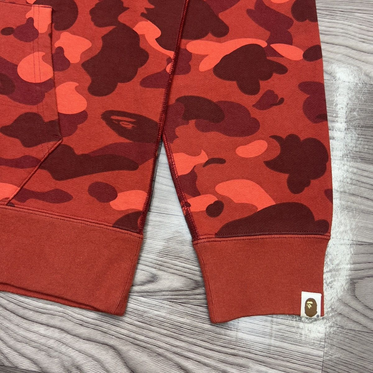 Bape Bape Red Camo Shark Full Zip Hoodie Size US XL / EU 56 / 4 - 17 Thumbnail
