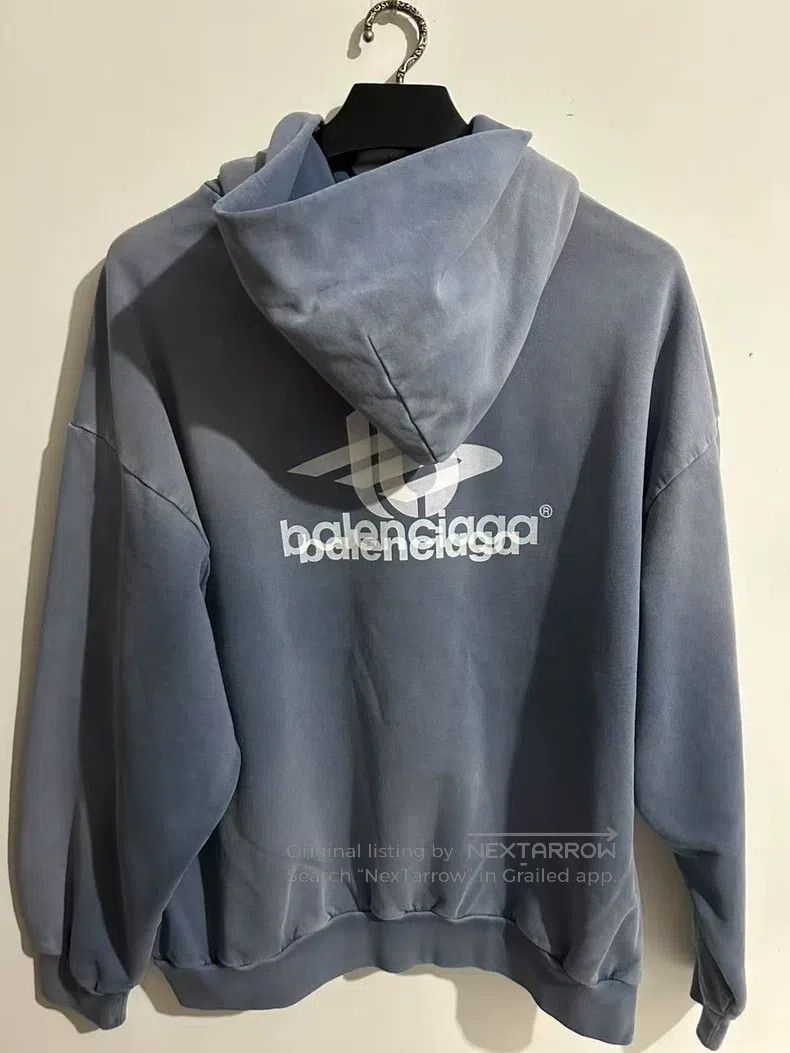 Balenciaga Balenciaga 3B Phantom Hooded Sweatshirt Size US M / EU 48-50 / 2 - 2 Thumbnail