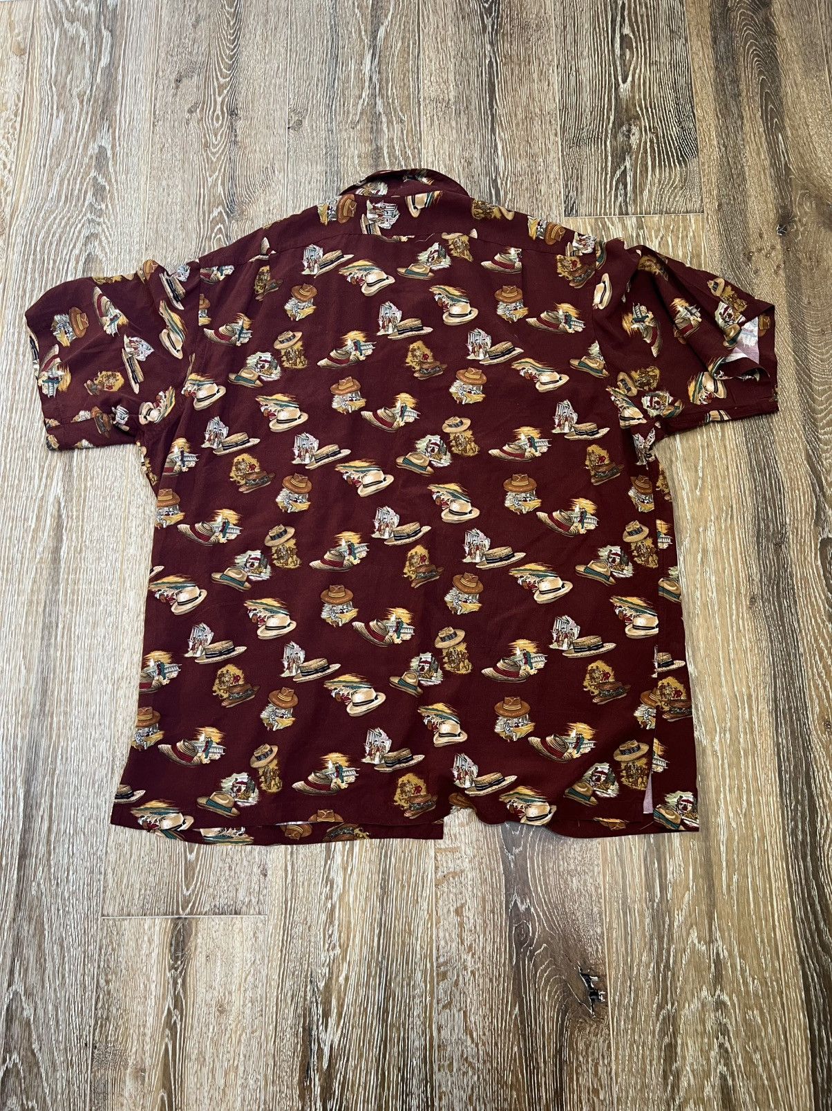 Polo Ralph Lauren Vintage Polo Ralph Lauren Hat All Over Print Rayon Shirt Size US XL / EU 56 / 4 - 2 Thumbnail