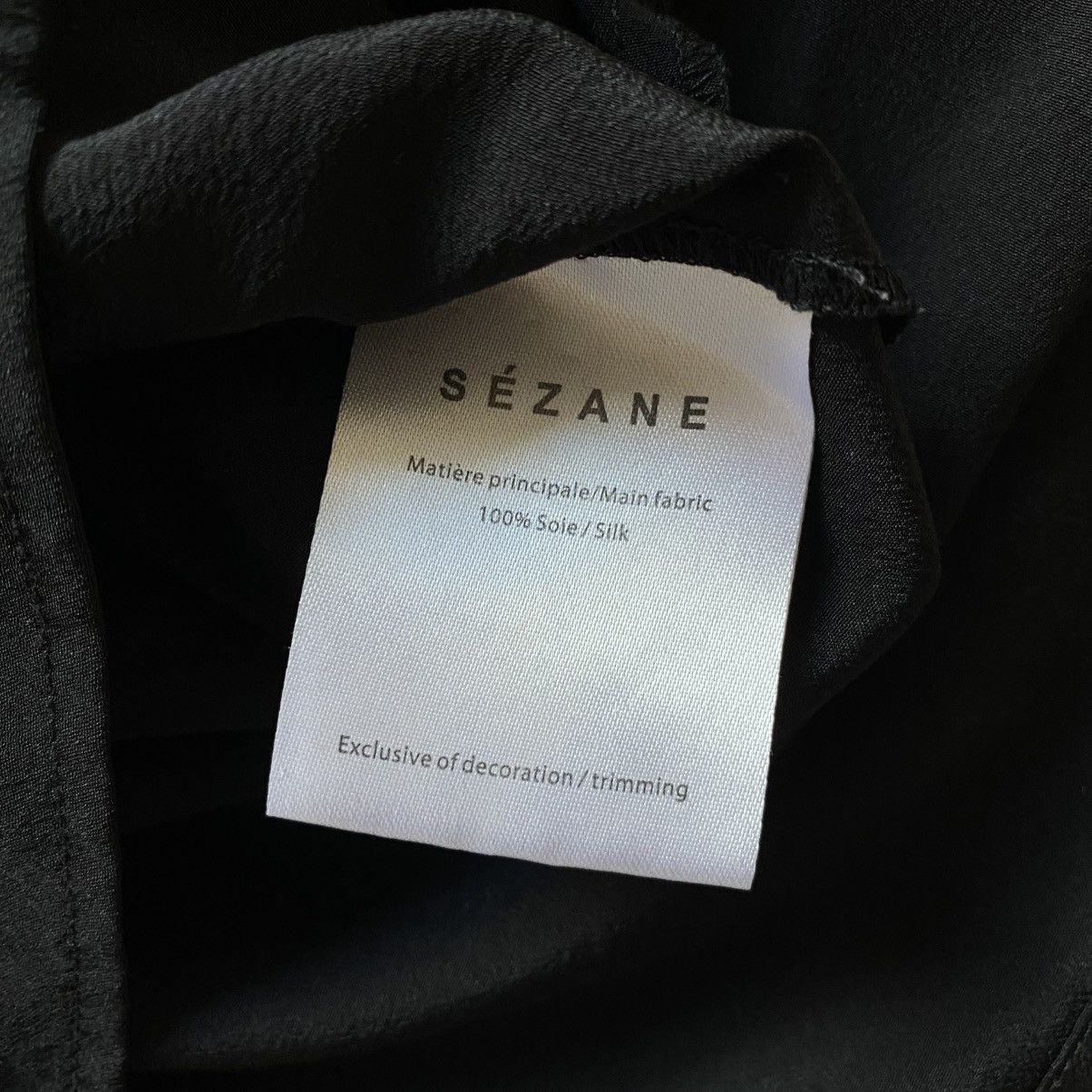Cop Copine × Hysteric Glamour × Sezane Cute Sezane Black Silk Ruffles Cop.Copine Style Blouse Size XS / US 0-2 / IT 36-38 - 7 Thumbnail
