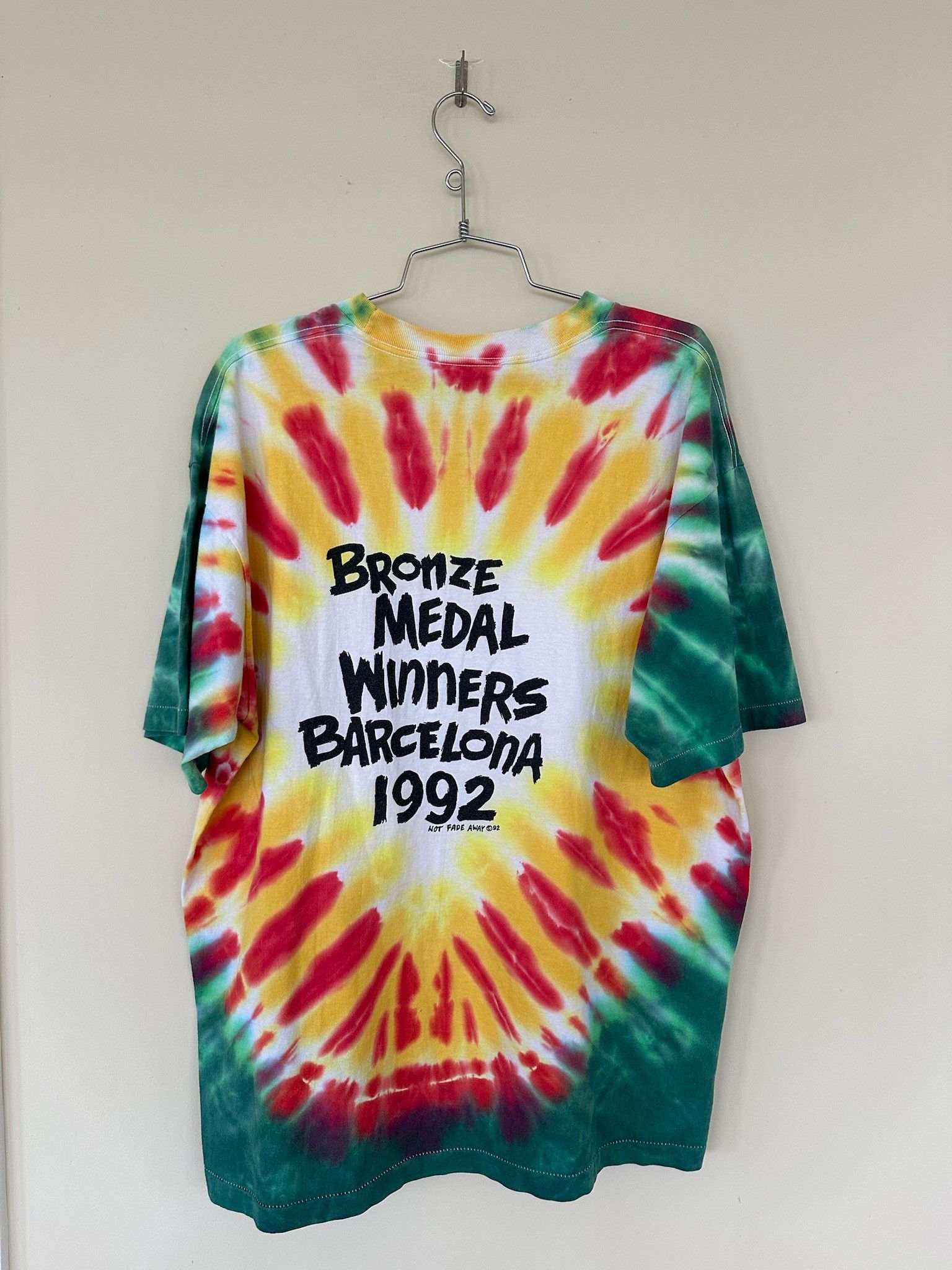 Vintage GRATEFUL DEAD 1992 Lithuania Tye Dye T-shirt Size US XXL / EU 58 / 5 - 2 Thumbnail