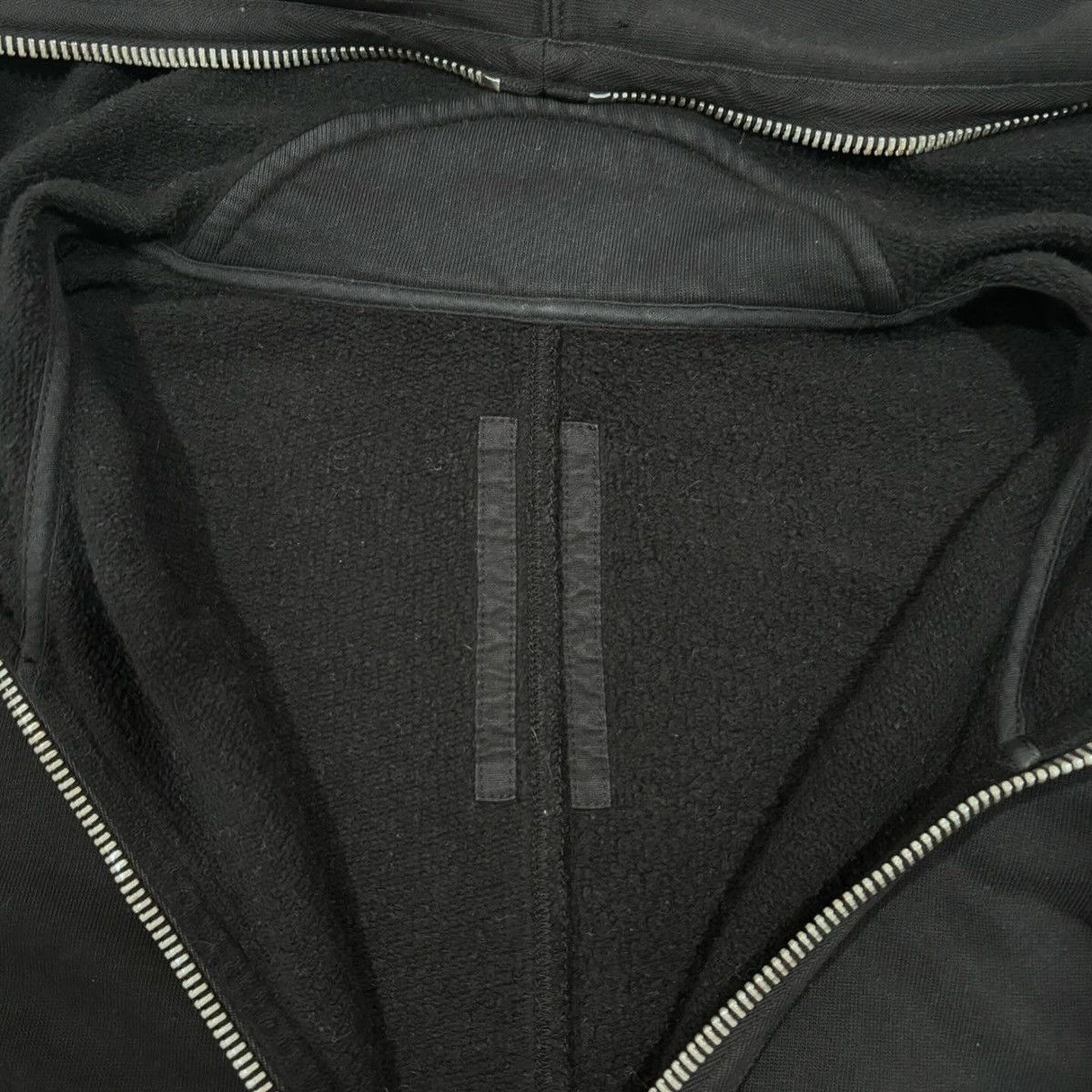 Rick Owens × Rick Owens Drkshdw Rick Owens Drkshdw Leather Sleeve Gimp Hoodie Size US S / EU 44-46 / 1 - 6 Thumbnail