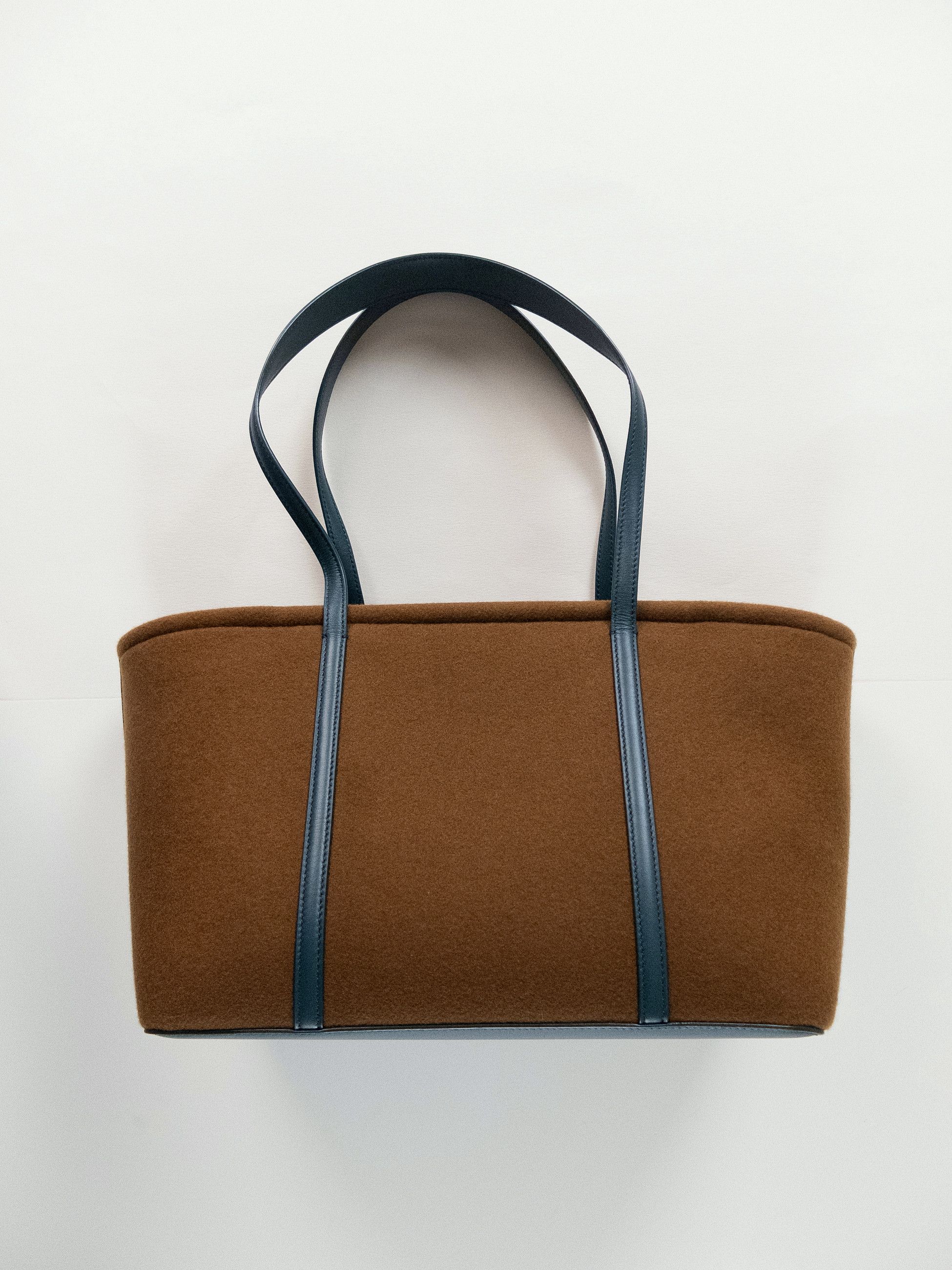 Loro Piana LORO PIANA Carry Everything brown felt cashmere tote bag Size ONE SIZE - 3 Thumbnail