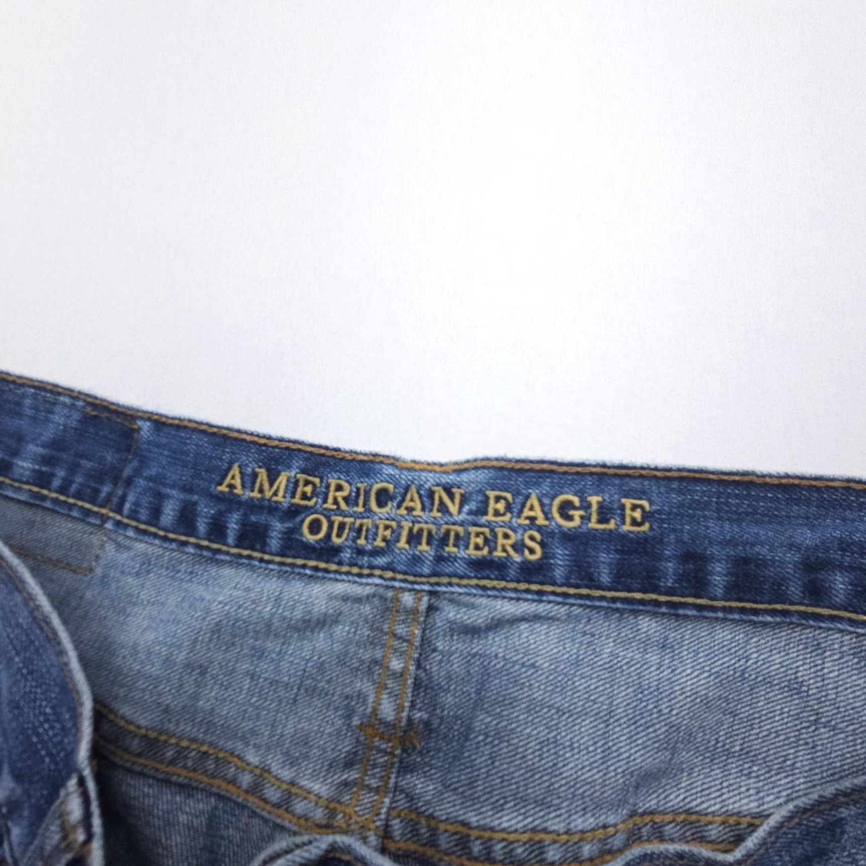American Eagle Outfitters VINTAGE American Eagle Outfitters Jeans Mens 32 x 34 Relaxed Straight Denim Dark Wash Blue 5-Pocket Design Solid Variety Size US 32 / EU 48 - 7 Thumbnail