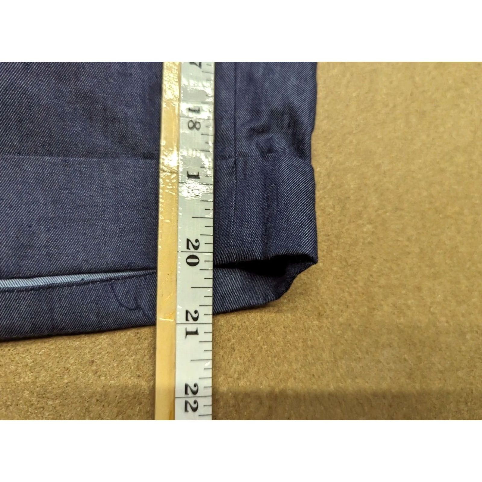 Vintage Moods of Norway Chino Shorts Mens Navy Blue 35 Regular Pockets Casual Yacht Golf W36 Size US 35 - 4 Thumbnail