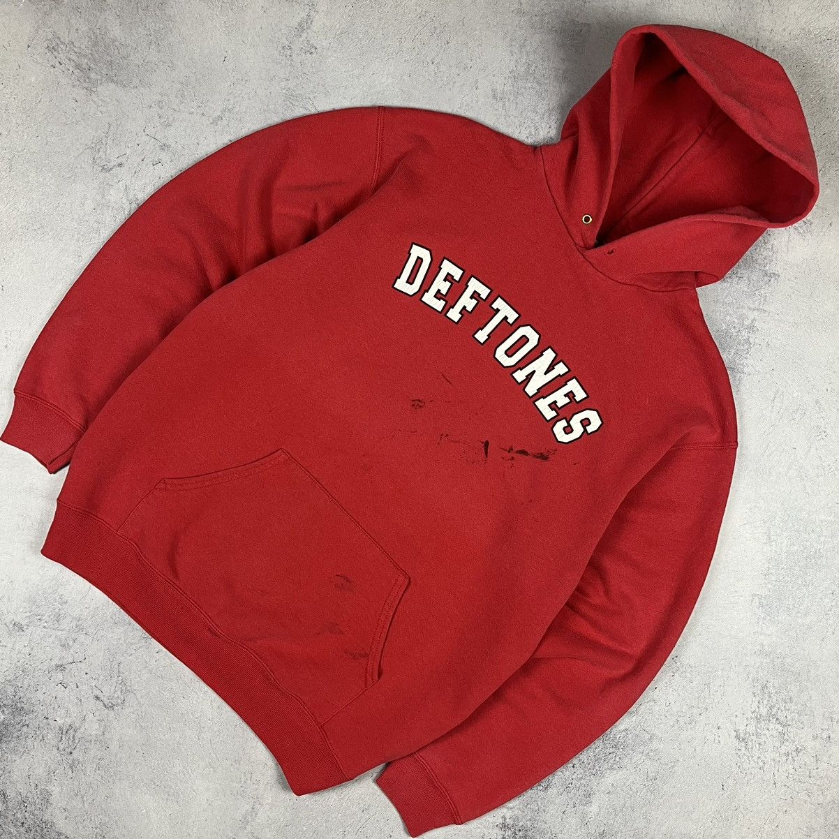 Deftones red hoodie hotsell