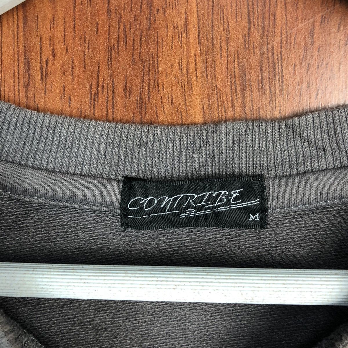 Japanese Brand × Vintage Contribe Grey vintage sweatshirr Cloaks #7557 Size US M / EU 48-50 / 2 - 9 Thumbnail
