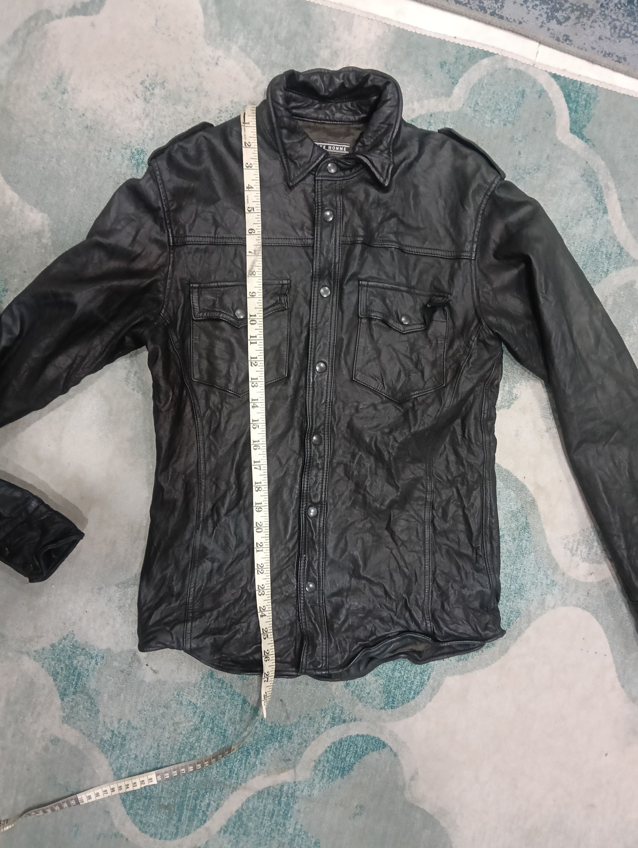 Homme Plisse Issey Miyake × Issey Miyake × Pleats Please Issey Miyake Tete Homme Leather Size US M / EU 48-50 / 2 - 18 Thumbnail