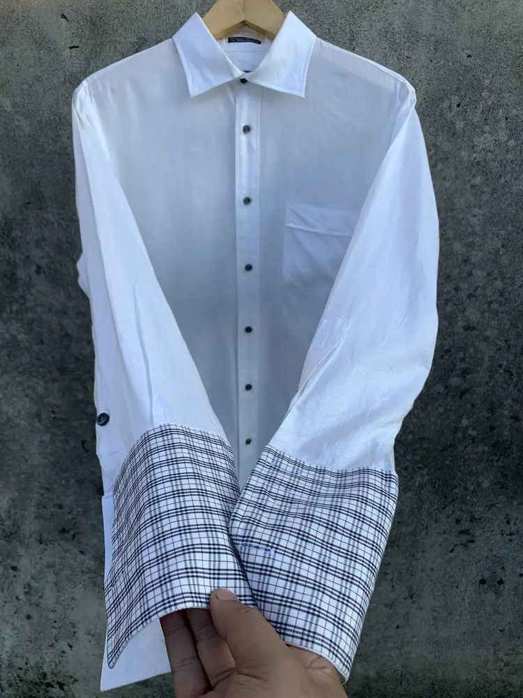 Burberry Burbarry black label novacheck rib withe dress shirt Size US L / EU 52-54 / 3 - 1 Thumbnail