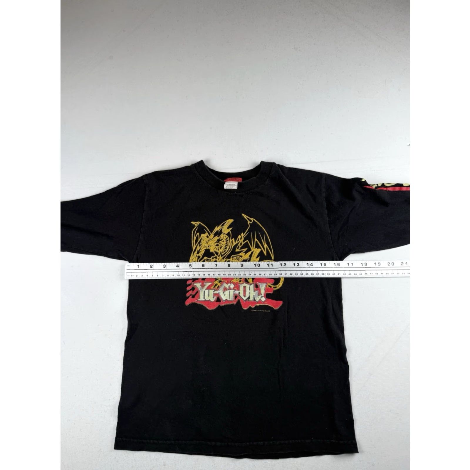 Vintage VINTAGE Yugioh T Shirt Longsleeve Black Cotton 1990s 90s Graphic White? Size US S / EU 44-46 / 1 - 6 Thumbnail