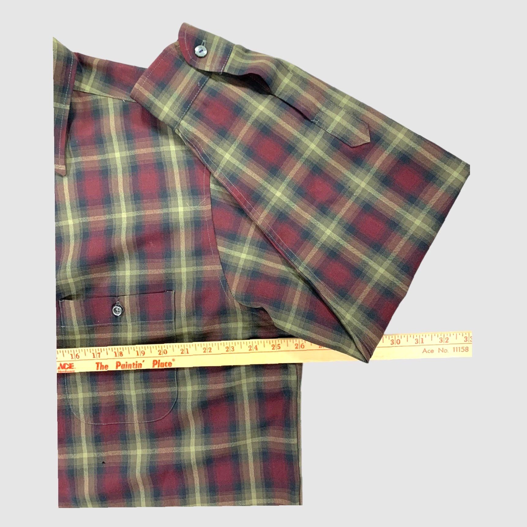 Pendleton VINTAGE Pendleton Shirt Mens XL Sir Pendleton Worsted Wool Plaid Button-Down *FLAW* Size US XL / EU 56 / 4 - 5 Thumbnail
