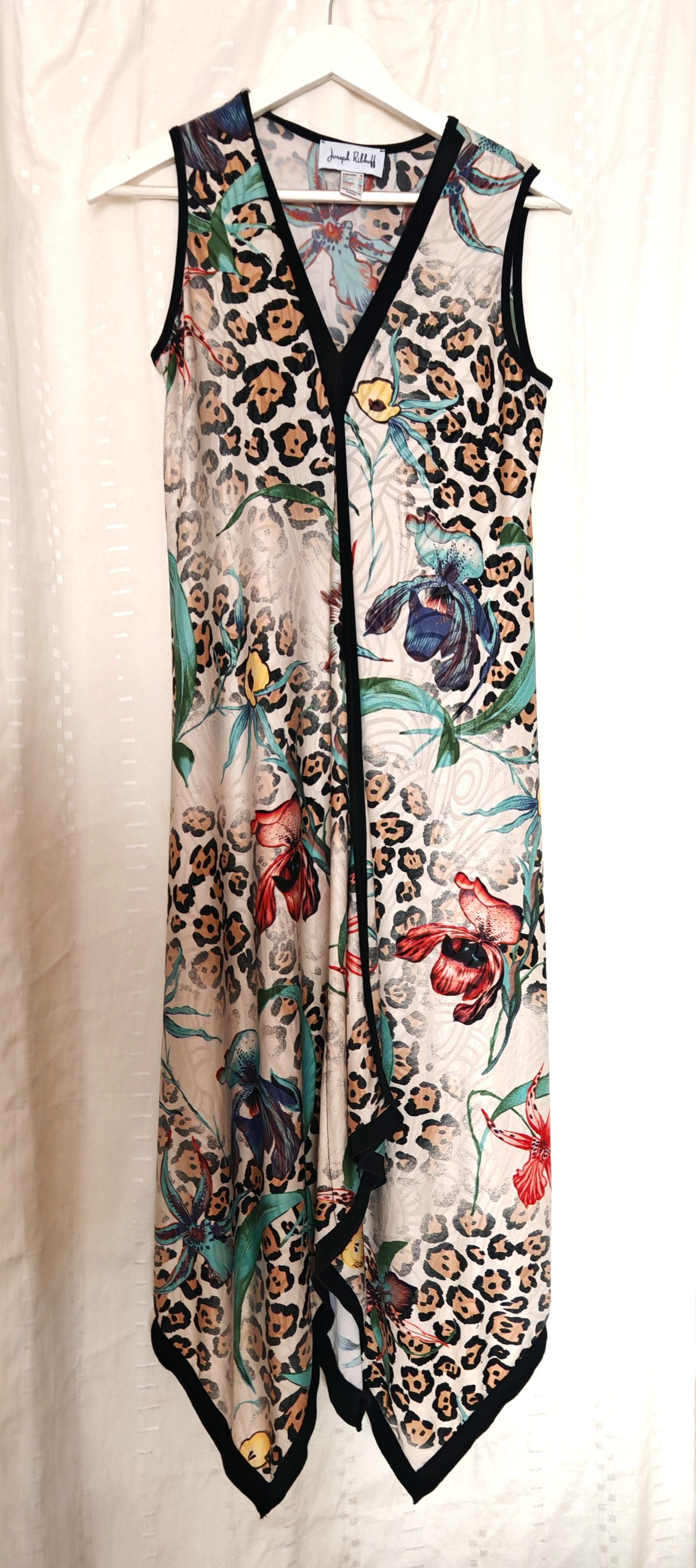 Designer × Joseph Ribkoff × Vintage Vintage Joseph Ribkoff Y2K 00s Pattern Maxi Dress Slinky Size M / US 6-8 / IT 42-44 - 1 Thumbnail