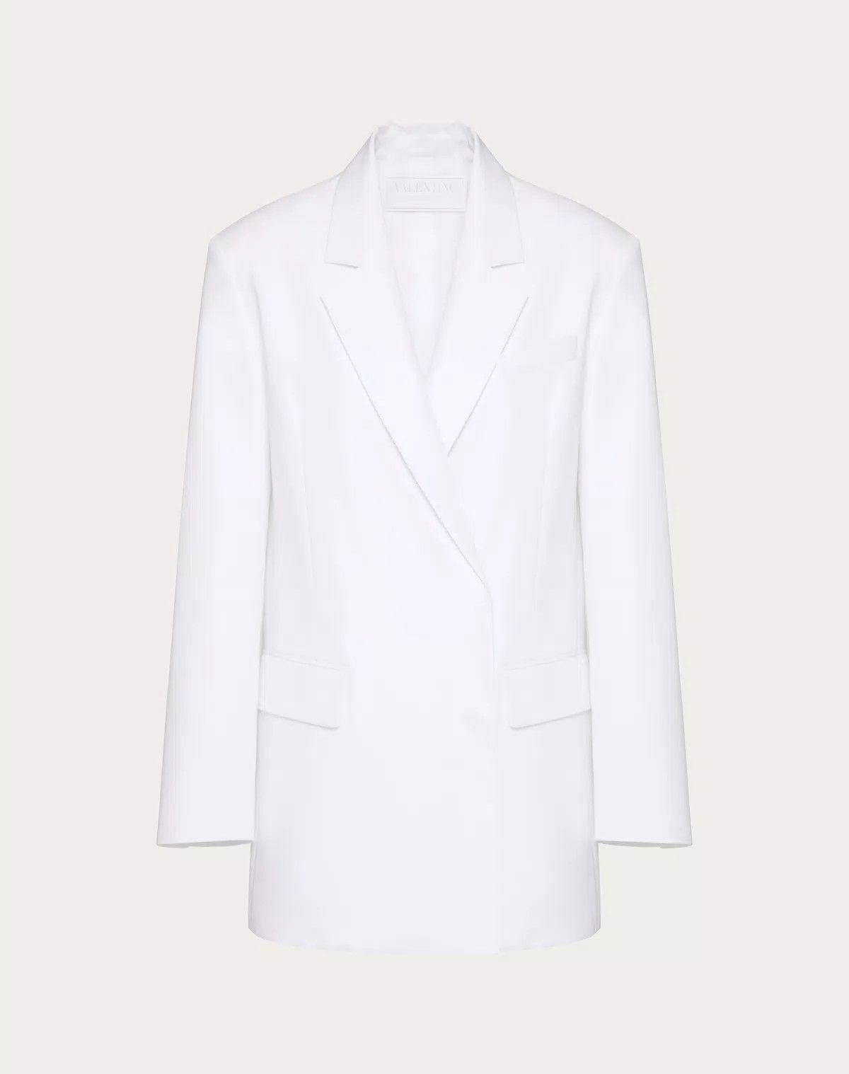 o1s1wg110625 Compact Popeline Blazer in White