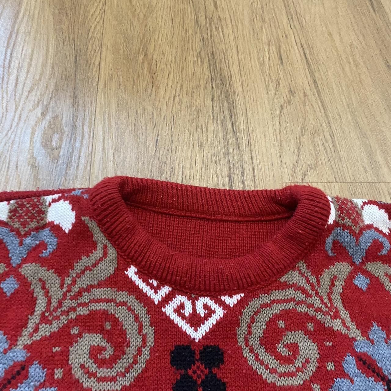 Other Red and burgundy vintage sweater with a unique Size US M / EU 48-50 / 2 - 4 Thumbnail