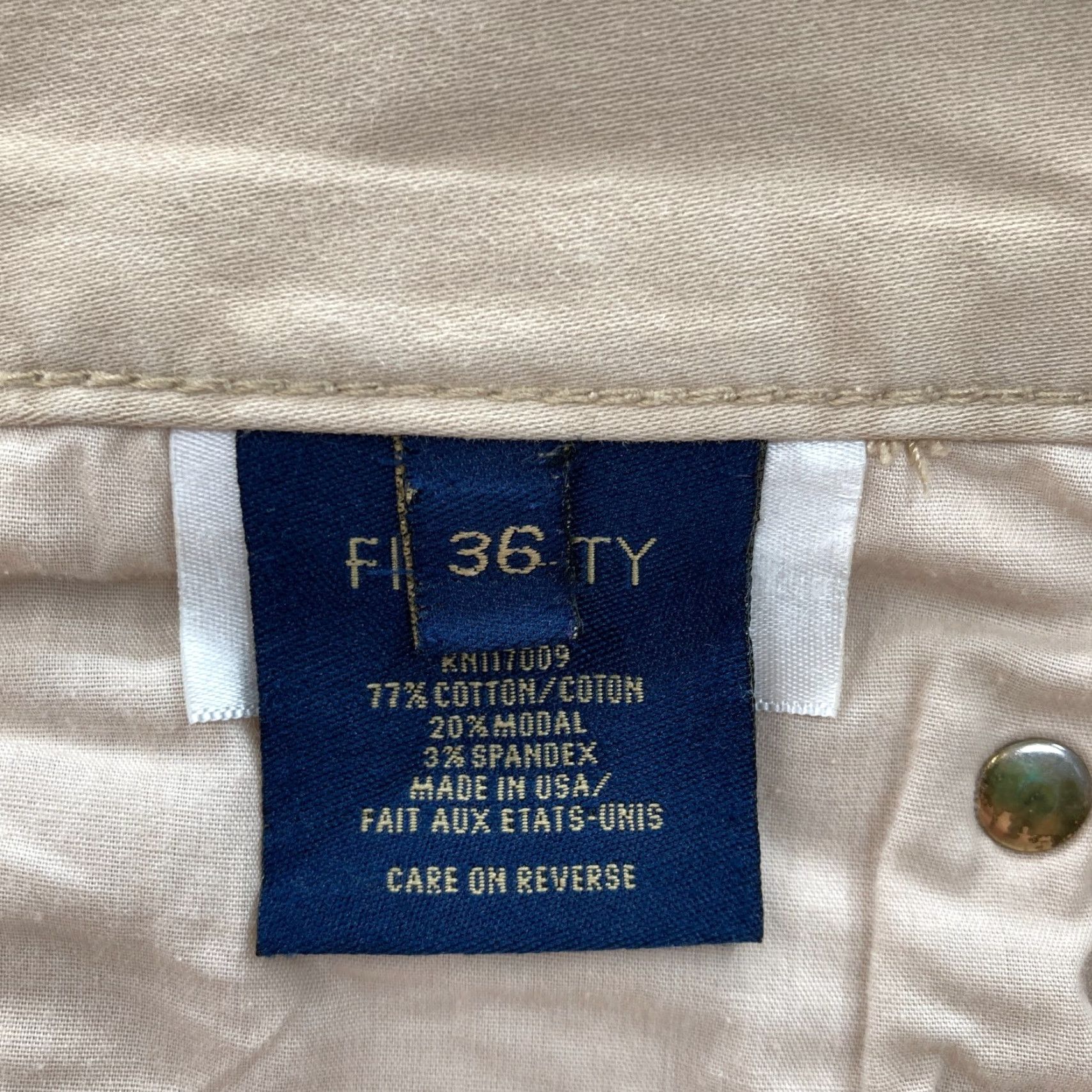 Vintage Fidelity Denim 50-11 5-Pocket Pants Mens 36x30 Straight Leg Havana Twill Stretch Size US 36 / EU 52 - 5 Thumbnail