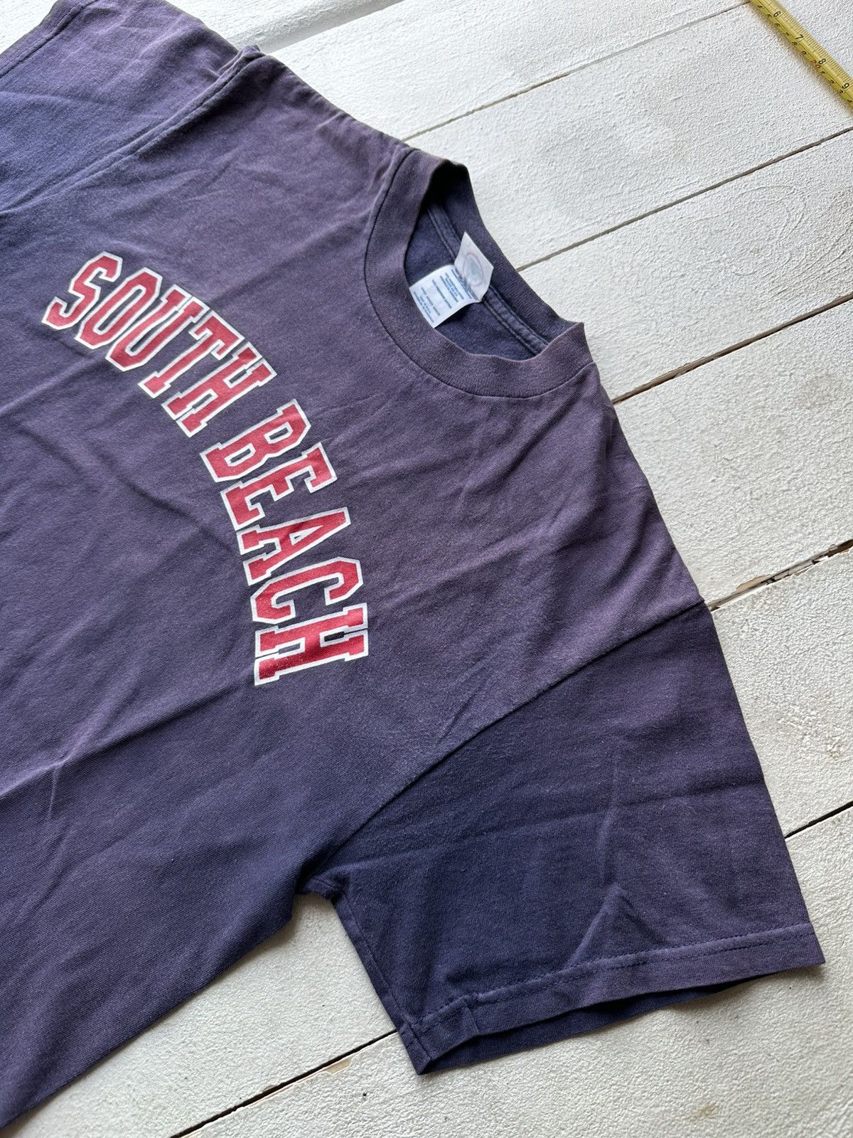 Vintage 🚨USA SOUTH BEACH STATE AMERICA Y2K SUNFADED BIG LOGO Size US M / EU 48-50 / 2 - 2 Thumbnail