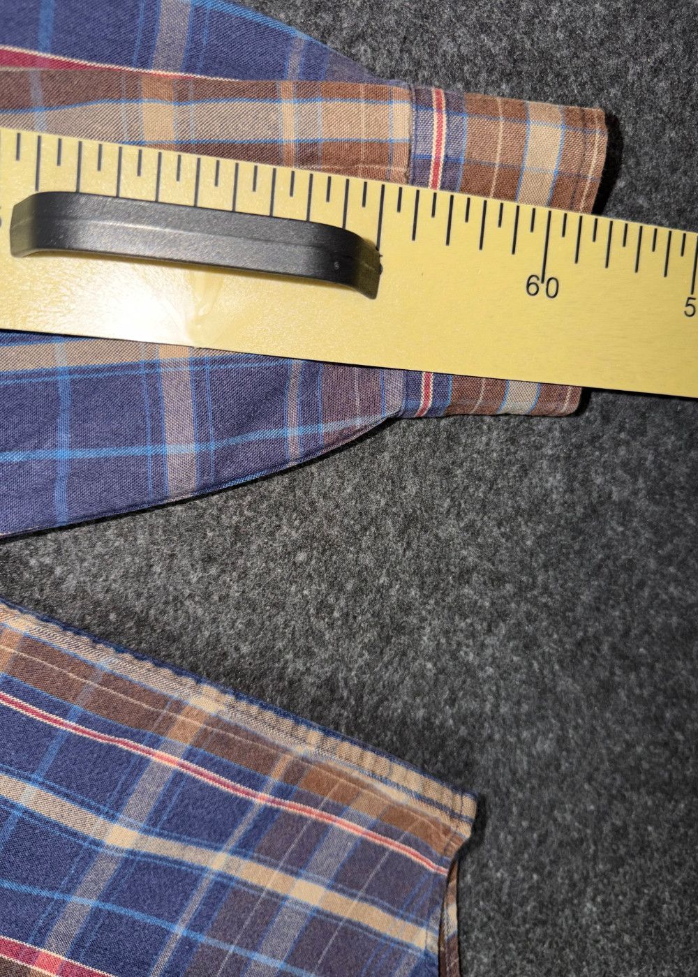 Vtg PRL Corduroy Collar Plaid Hunting Field Shirt Size M image 5