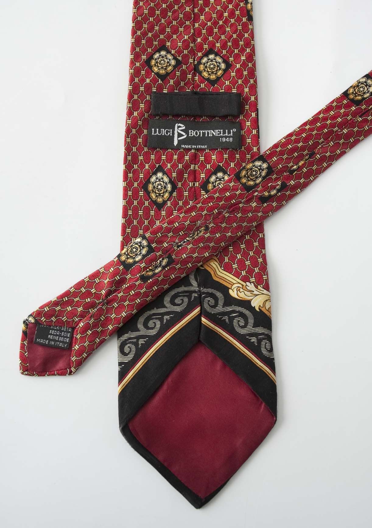 Other Luigi Bottinelli Tie Baroque 100% Silk Made in Italy Size ONE SIZE - 5 Thumbnail