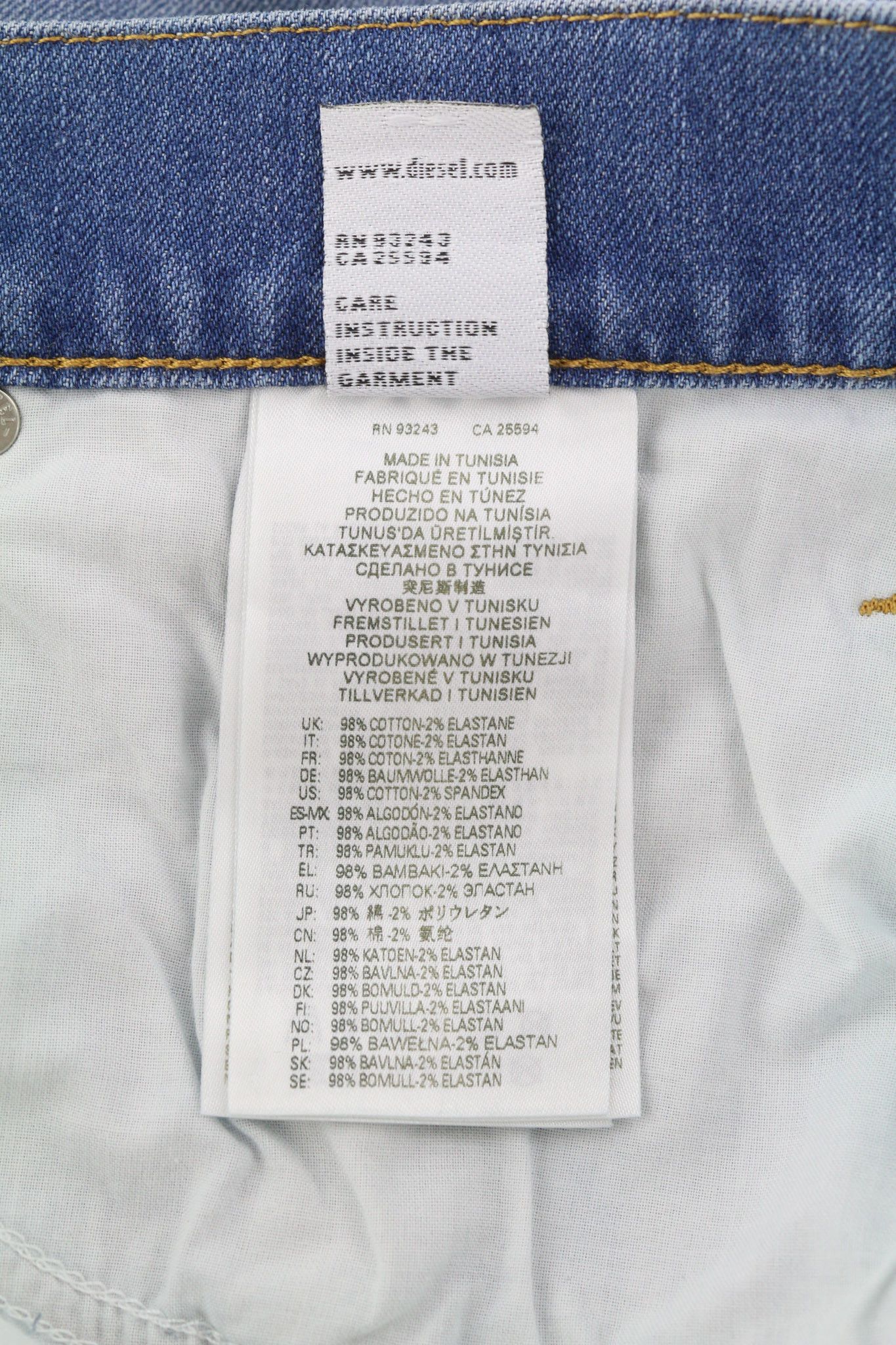 Diesel 2019 D-STRUKT 0EHAJ W40/L34 Slim Blue 40473 Size US 40 / EU 56 - 9 Thumbnail