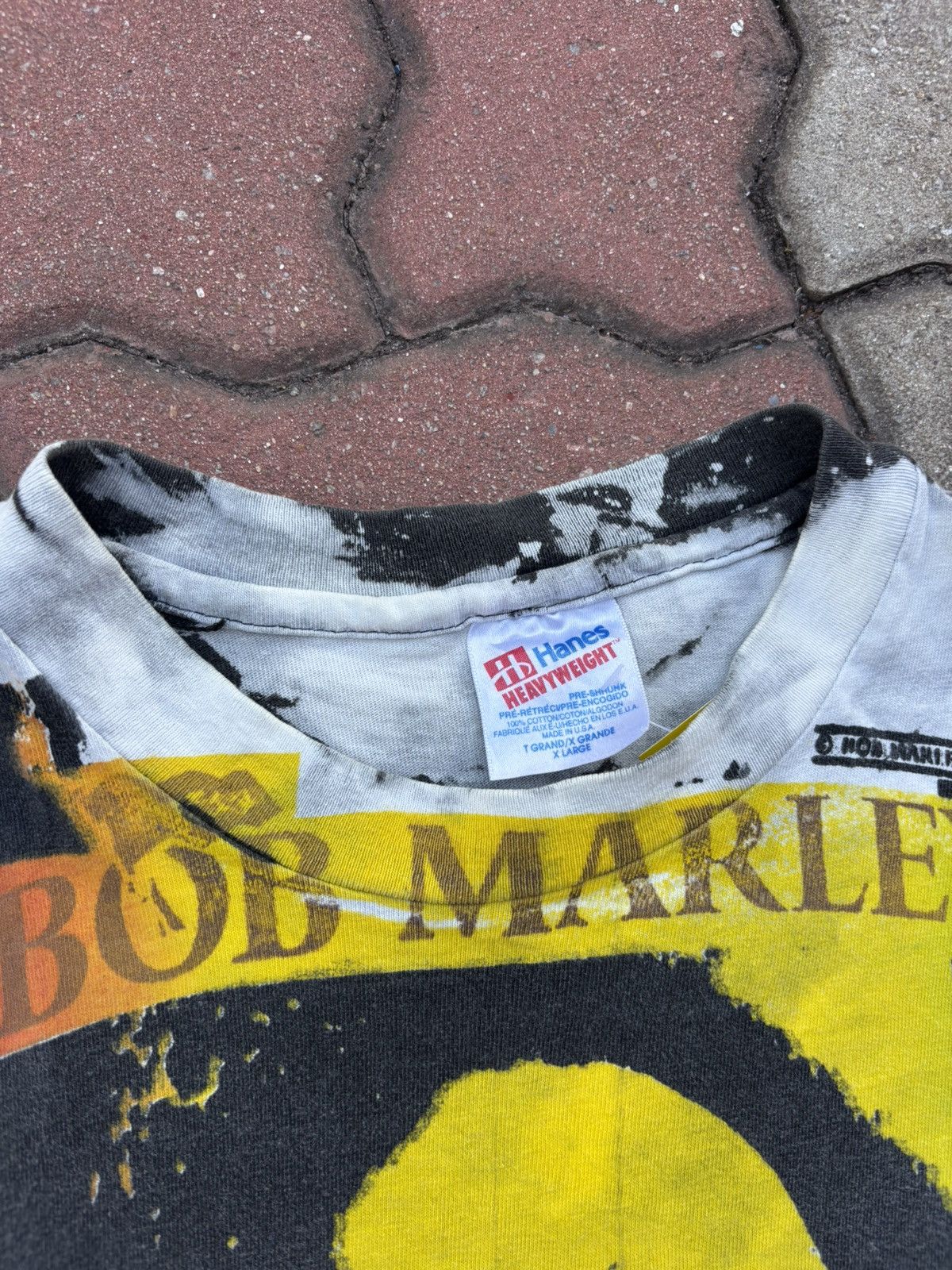 Bob Marley Vintage 90’s Bob Marley Mosquitohead Tshirt Size US XL / EU 56 / 4 - 6 Thumbnail