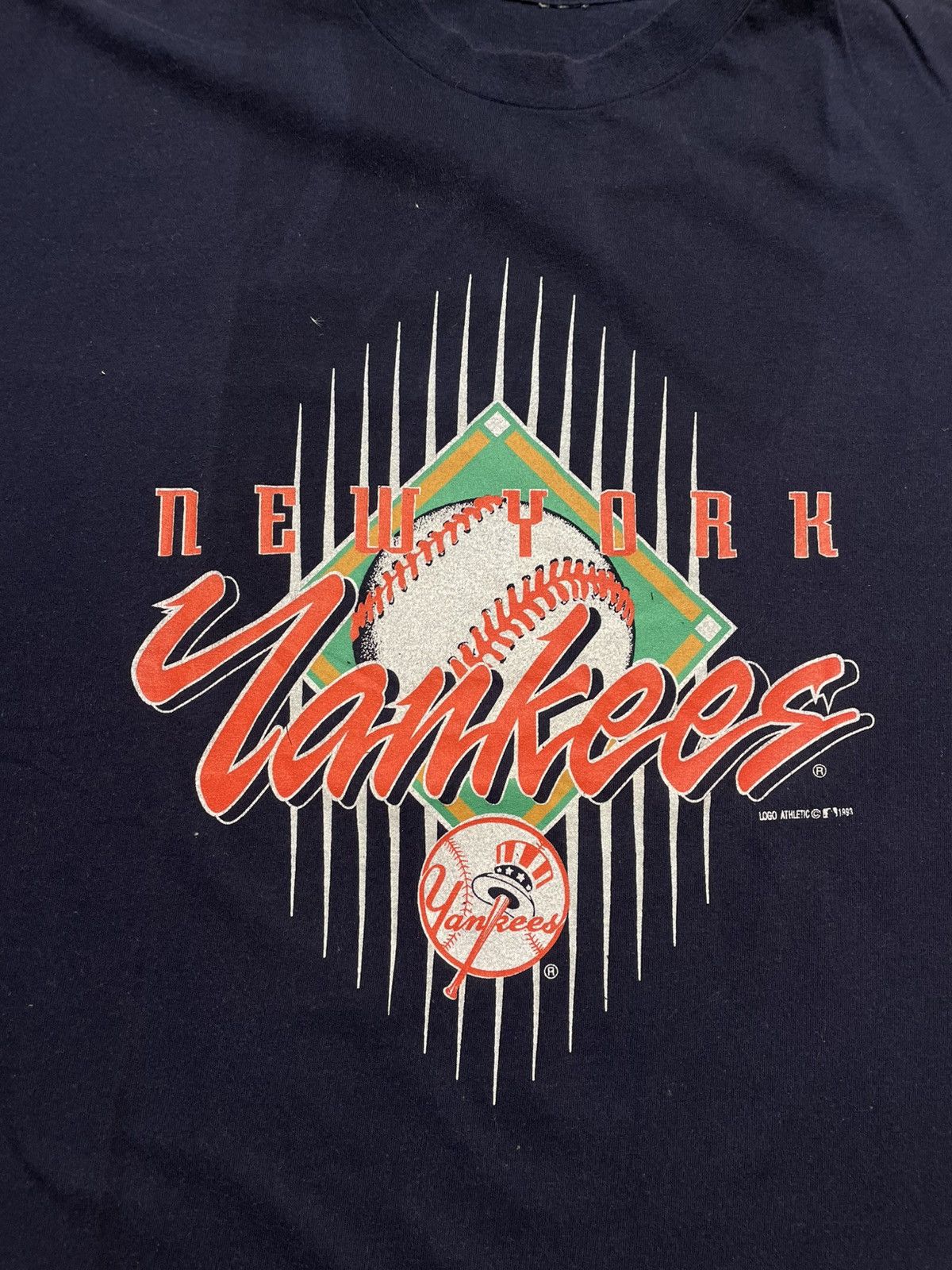 New York Yankees Vintage 1993 New York Yankees Athletic Logo tshirt size XL Size US XL / EU 56 / 4 - 3 Thumbnail