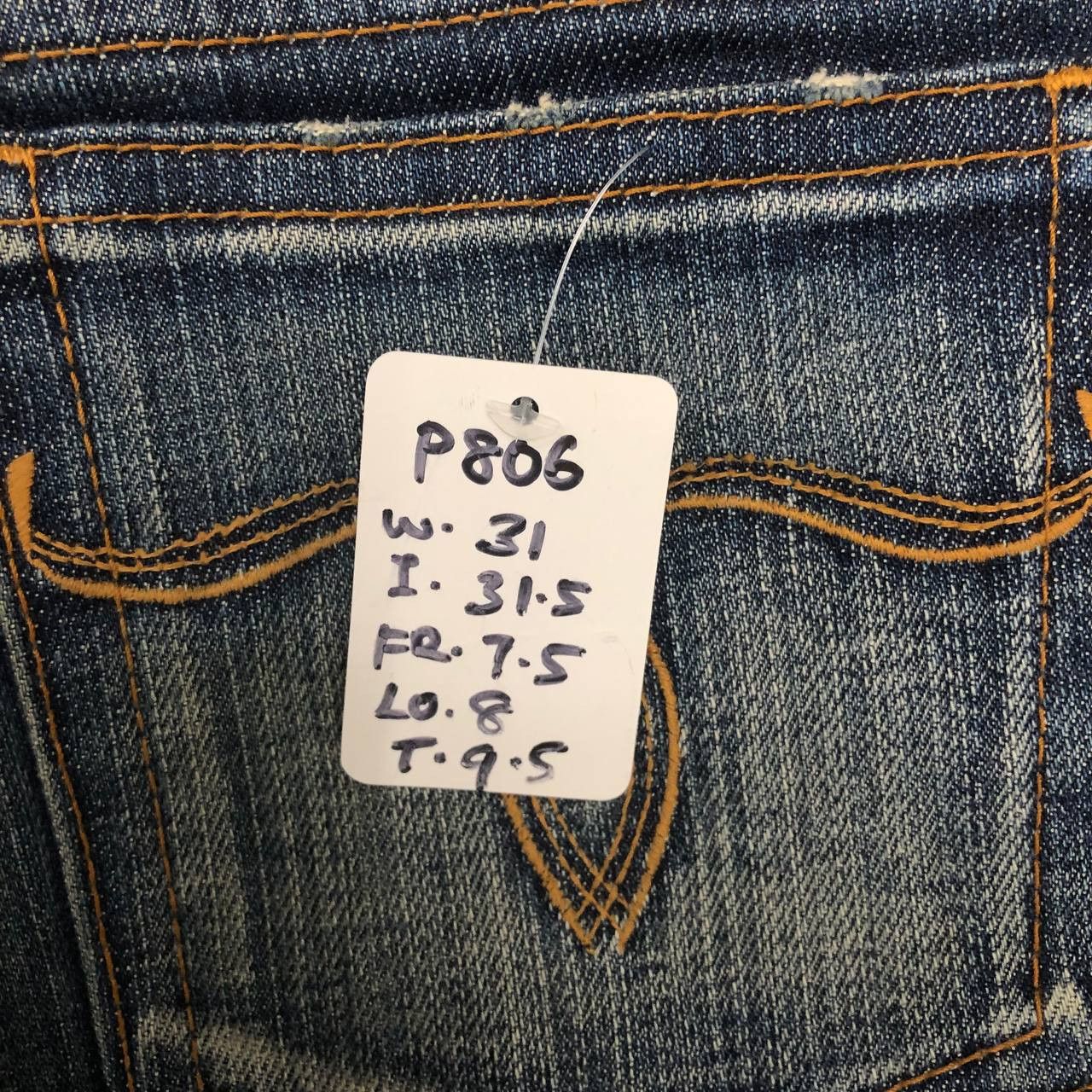 MOUSSY P806 MOUSSY FLARED JAPAN JEANS Size 31" - 10 Thumbnail