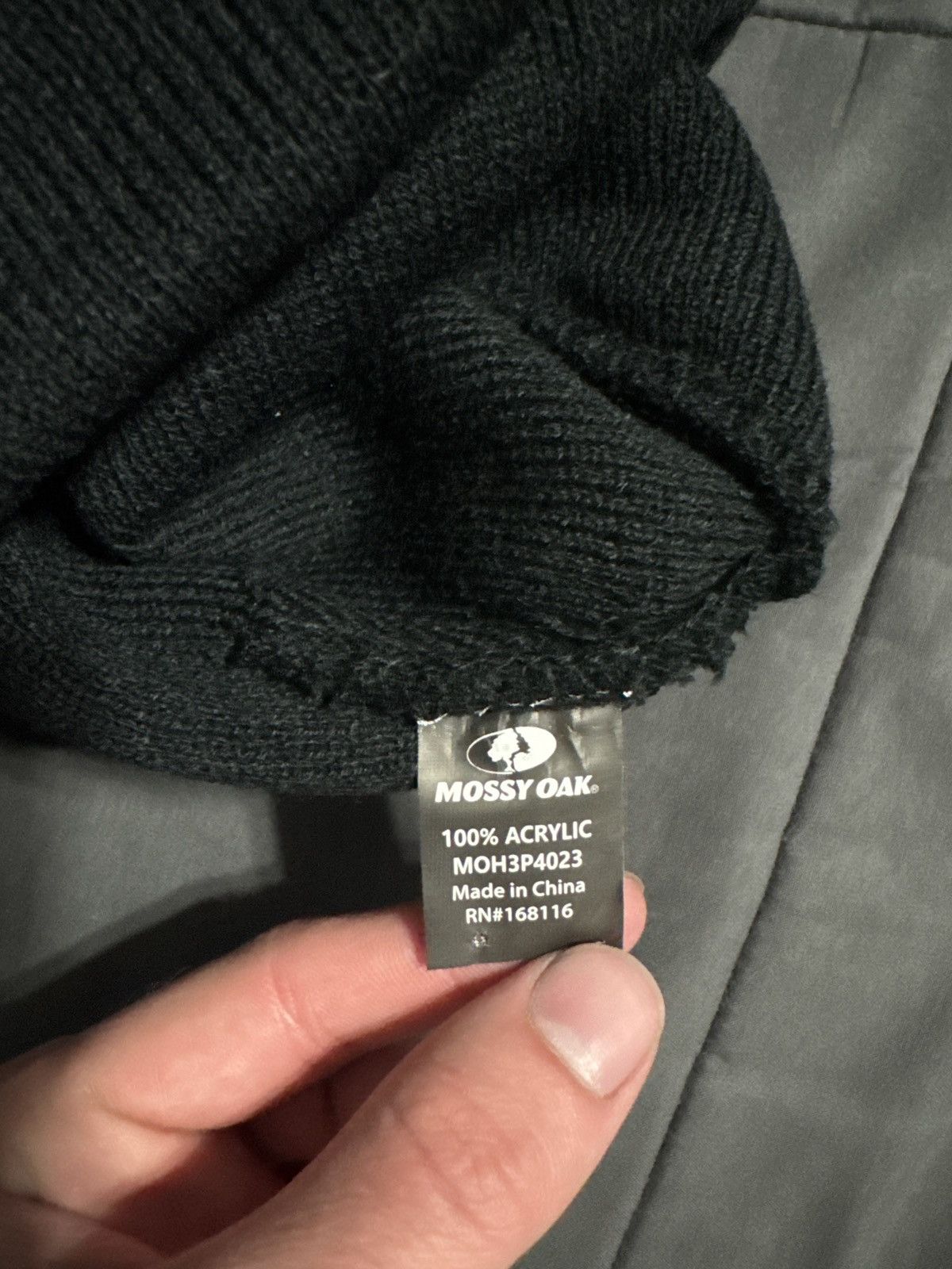 Mossy Oaks black beanie Size ONE SIZE - 2 Thumbnail