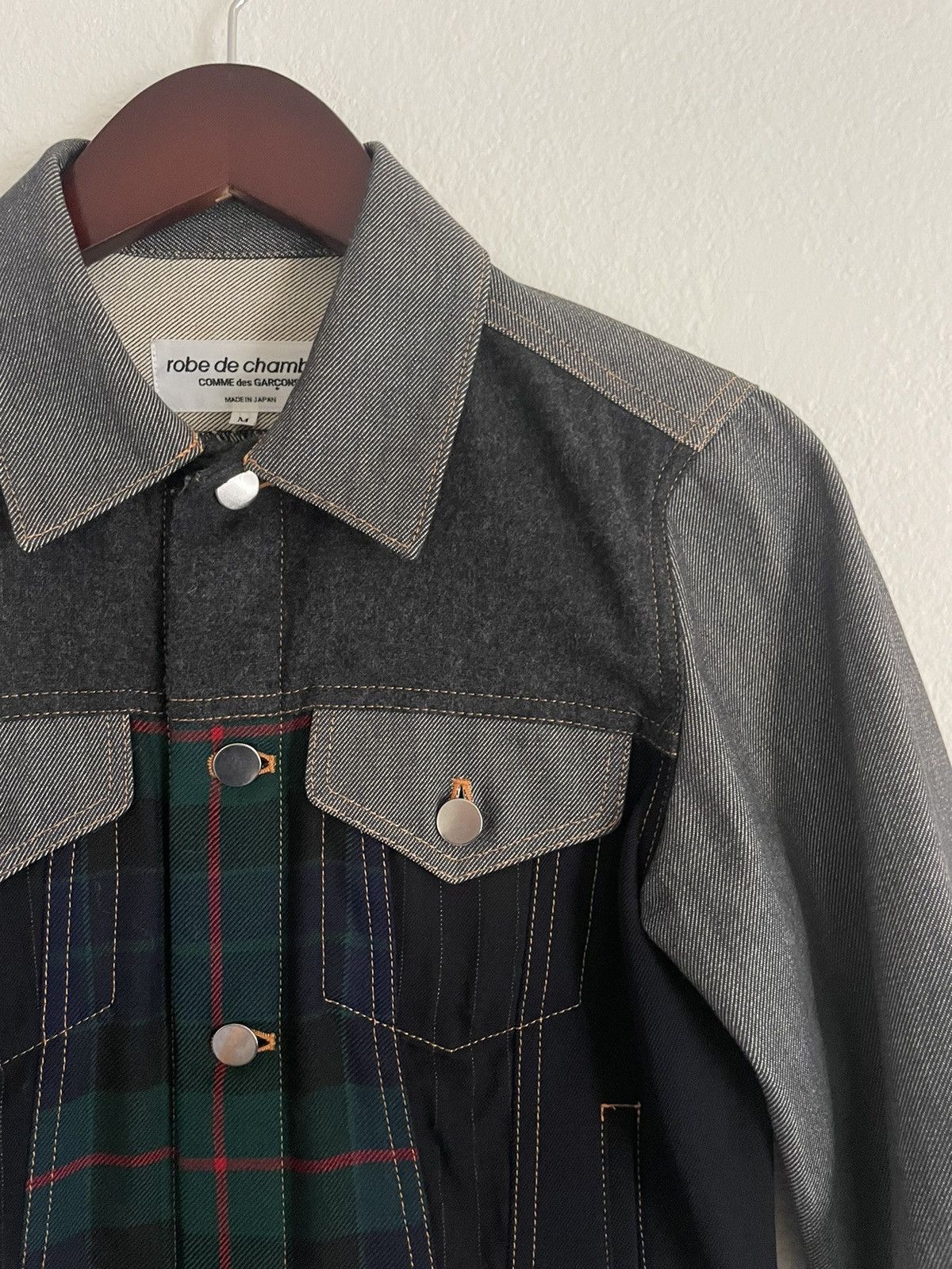 Comme des Garcons Comme des Garçons Cropped Denim Biker Jacket Size M / US 6-8 / IT 42-44 - 2 Thumbnail