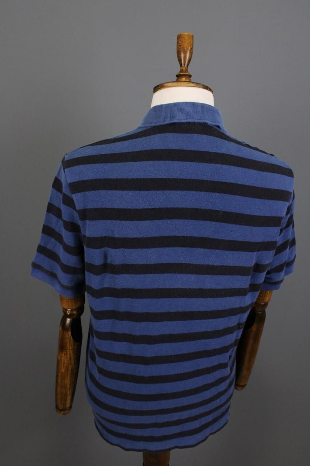 Lacoste Lacoste Blue Striped Short Sleeve Polo Shirt Size 6 / XL Size US XXL / EU 58 / 5 - 11 Thumbnail