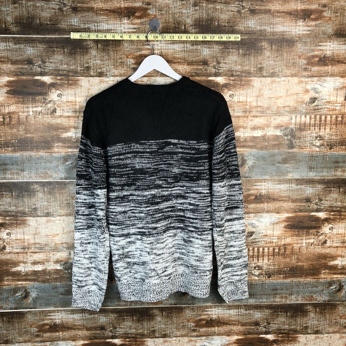 Homespun Knitwear × JACKROSE Jack Rose Black White Knitwear #A1659 Size US M / EU 48-50 / 2 - 12 Thumbnail