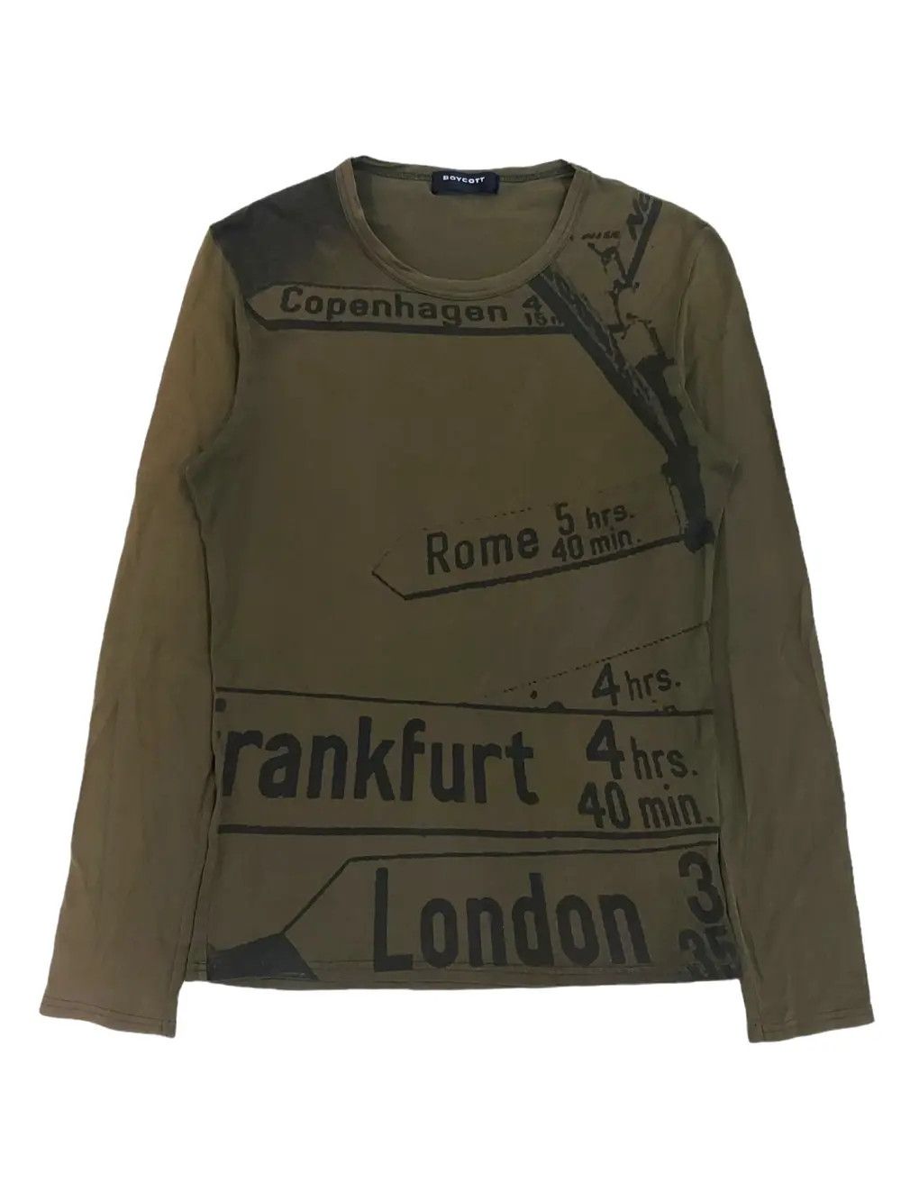 Boycott Rare! Boycott "Road To Europe" Fullprint LS Size M / US 6-8 / IT 42-44 - 1 Thumbnail