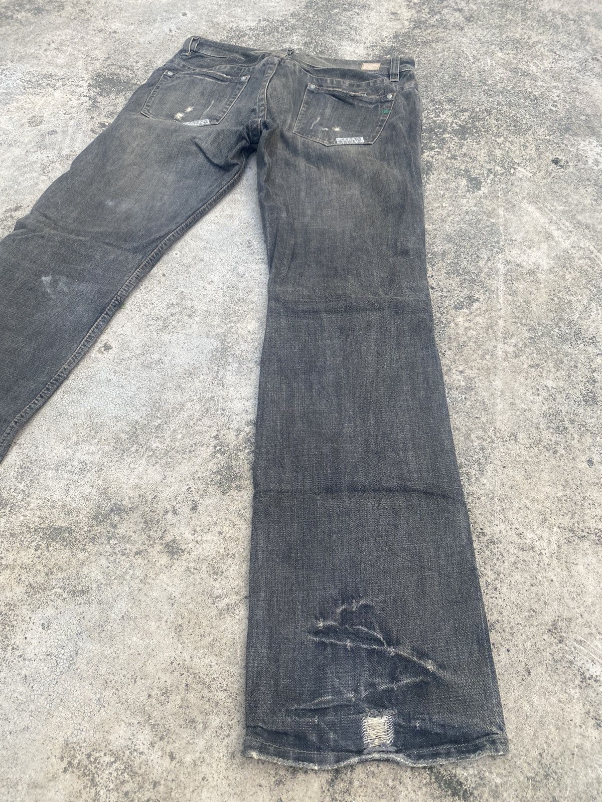 Japanese Brand × Nicole Club Flare Jeans Nicole Club Clawmark Distressed Bootcut Size US 32 / EU 48 - 15 Thumbnail