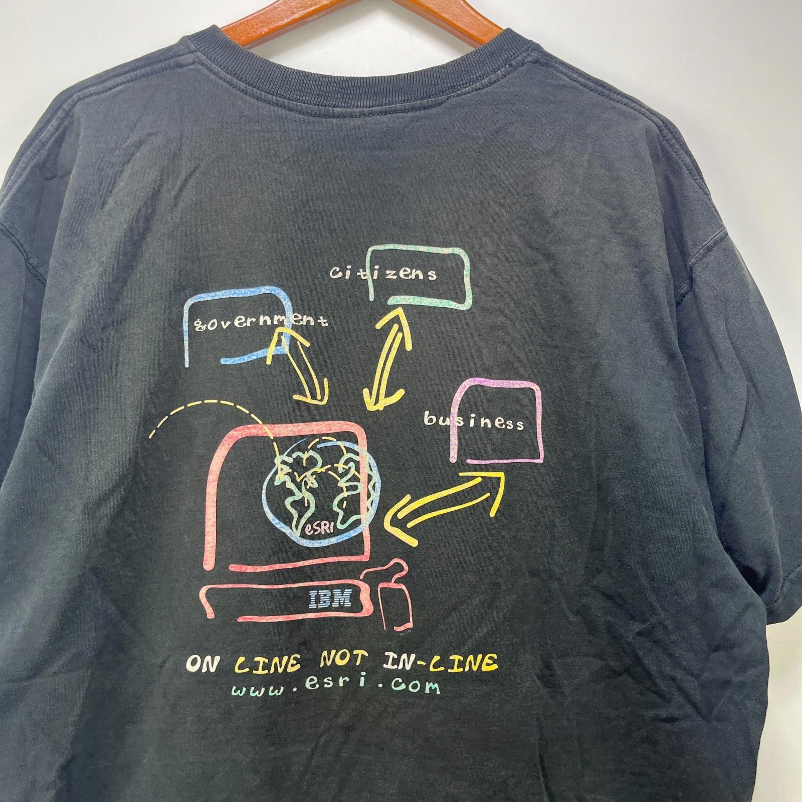 Fruit Of The Loom Vintage 90s IBM Computer Internet Solutions T Shirt XL Size US XXL / EU 58 / 5 - 2 Thumbnail