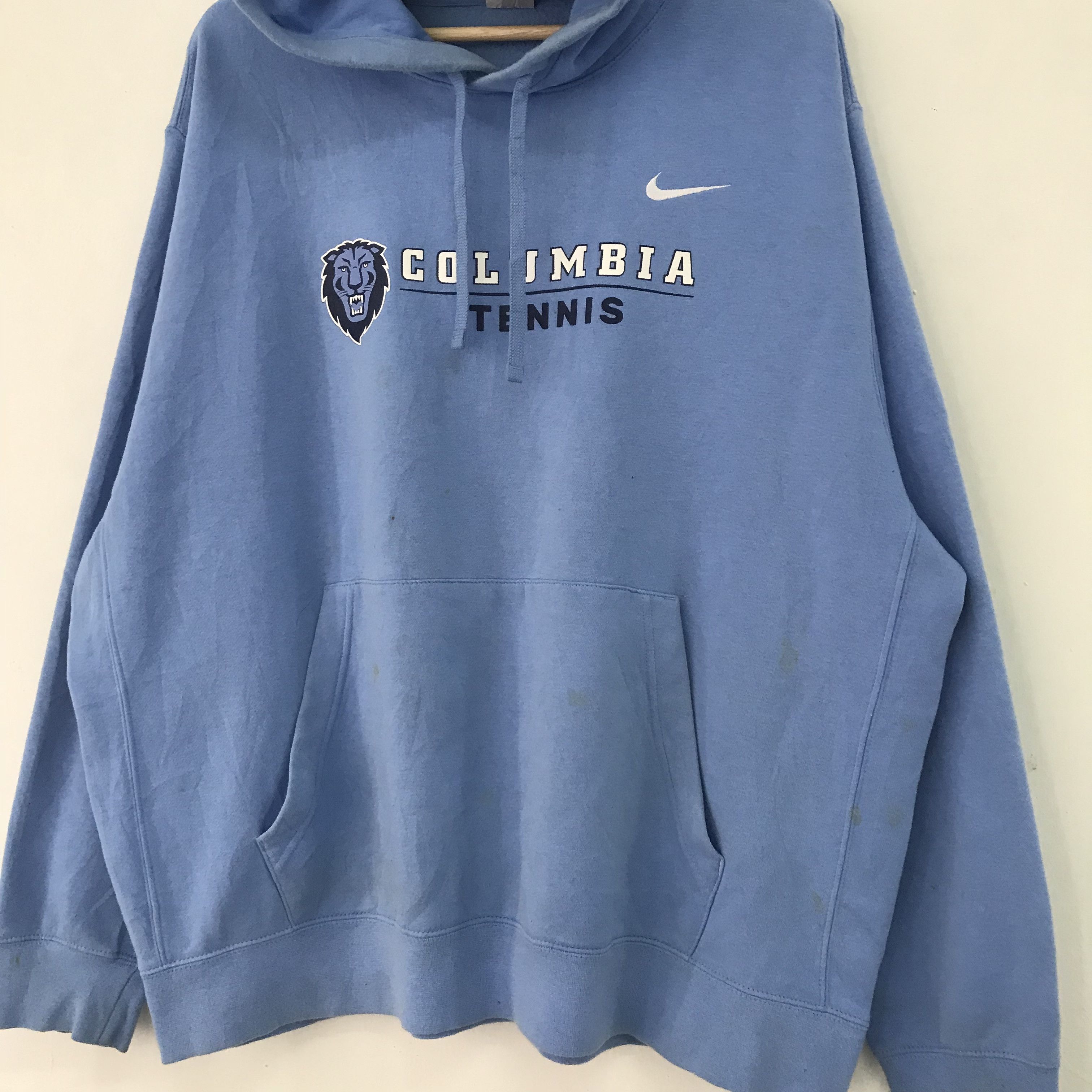 Nike Vintage Nike Swoosh Blue Sweater 2Xlarge - 409 Size US XXL / EU 58 / 5 - 3 Thumbnail