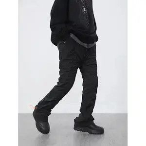 Jean Black Pleated Pants Sweatpants Size US 34 / EU 50 - 1 Thumbnail