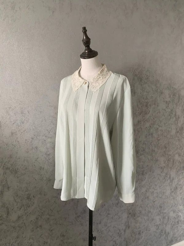 Burberry Burberry Blue Long Sleeve Women's Shirt Size XL / US 12-14 / IT 48-50 - 1 Thumbnail