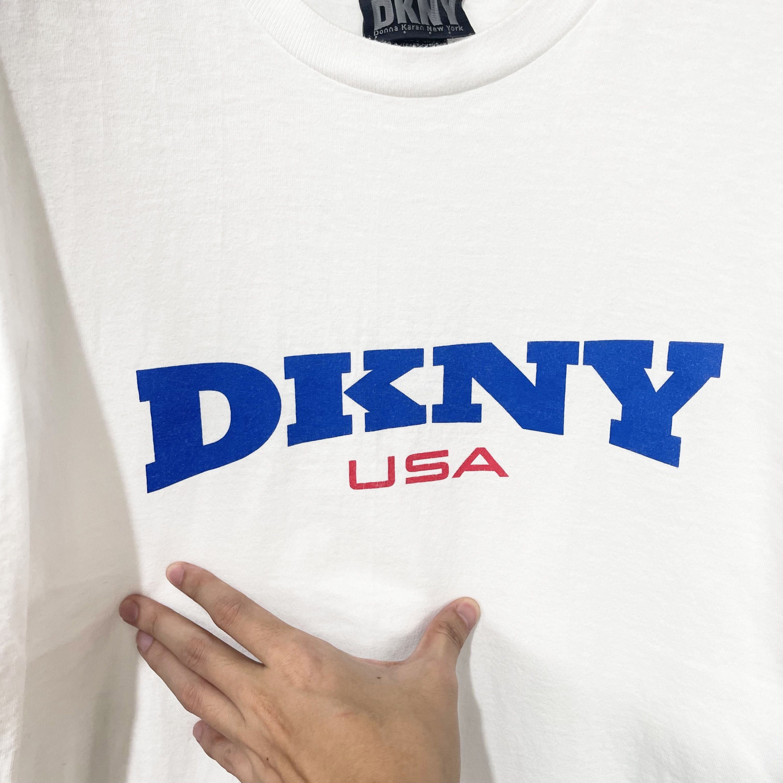 DKNY Vintage 90s DKNY USA T-Shirt Size US L / EU 52-54 / 3 - 2 Thumbnail