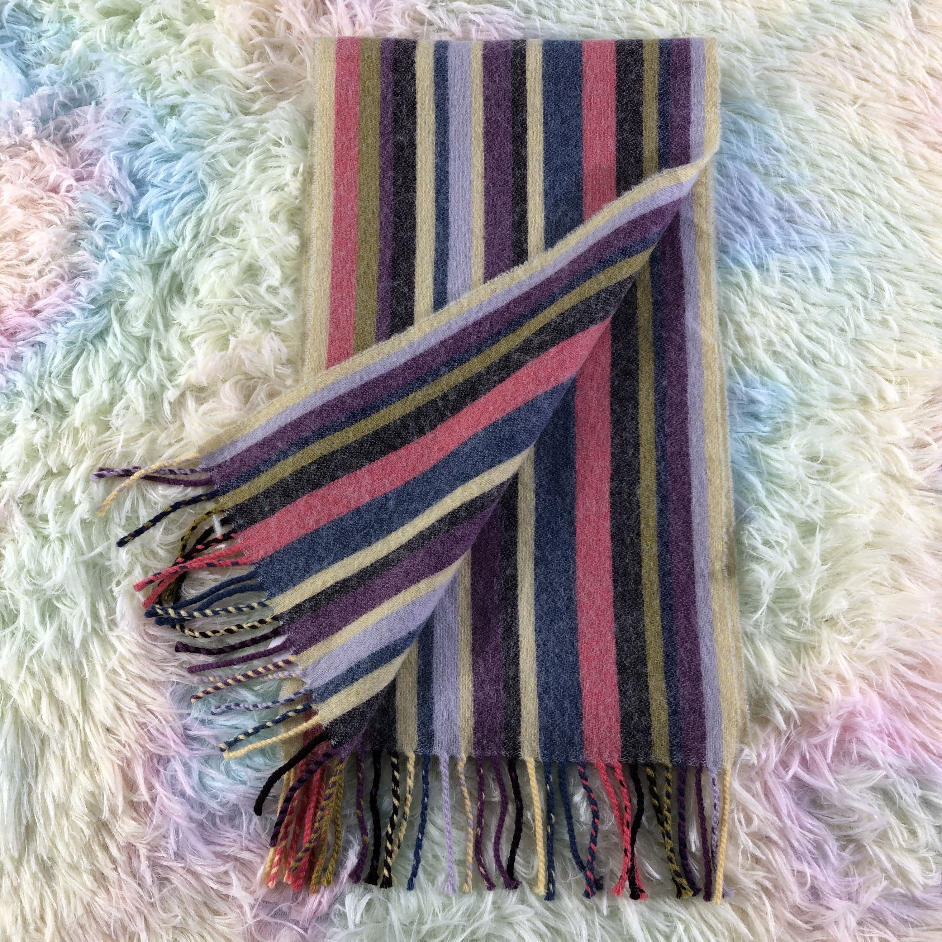 Vintage Johnstons Scarf / Muffler / Neckwear - KM312 Size ONE SIZE - 4 Thumbnail