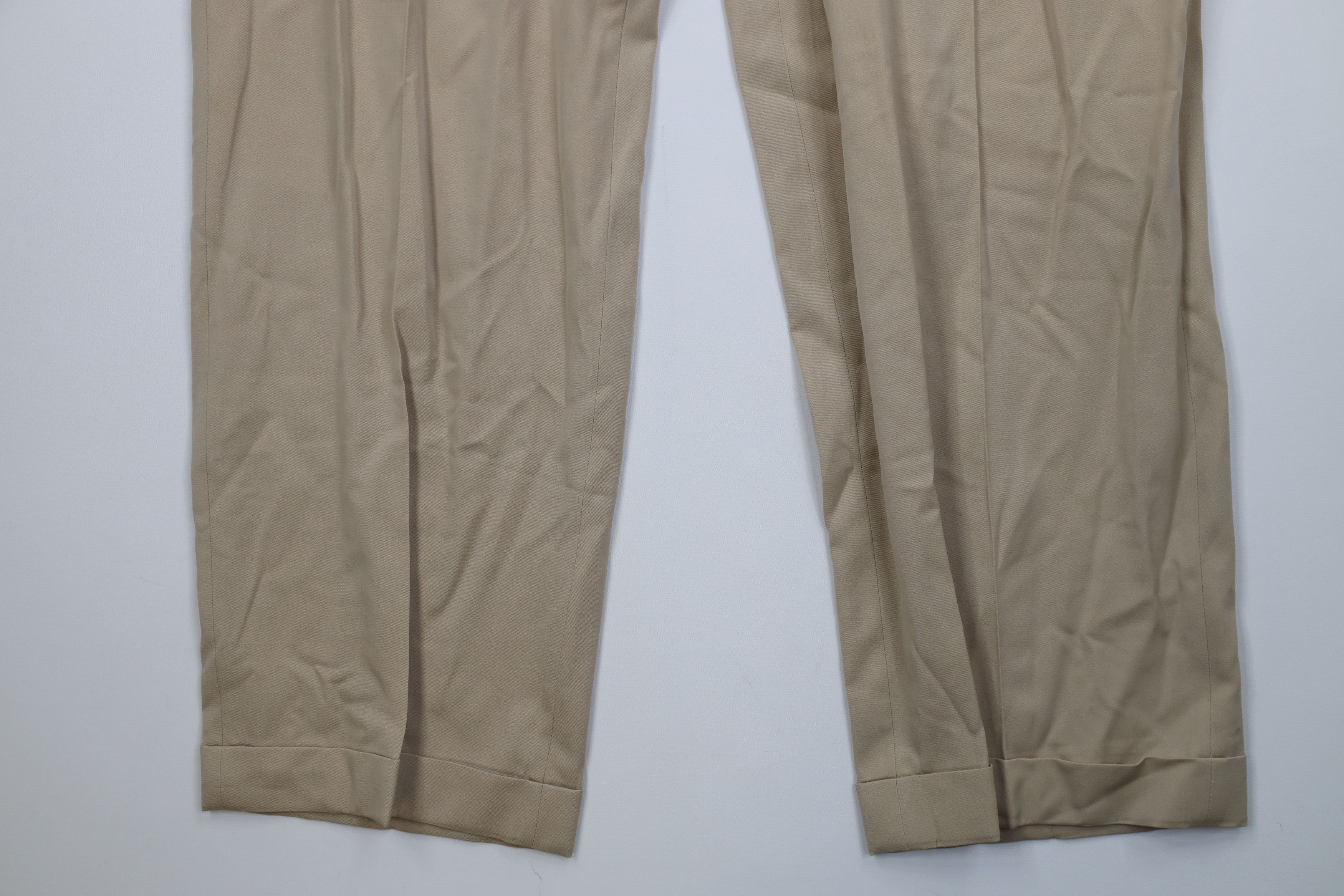 Hickey Freeman Vintage 90s Hickey Freeman Wide Leg Chino Pants USA Size US 40 / EU 56 - 4 Thumbnail