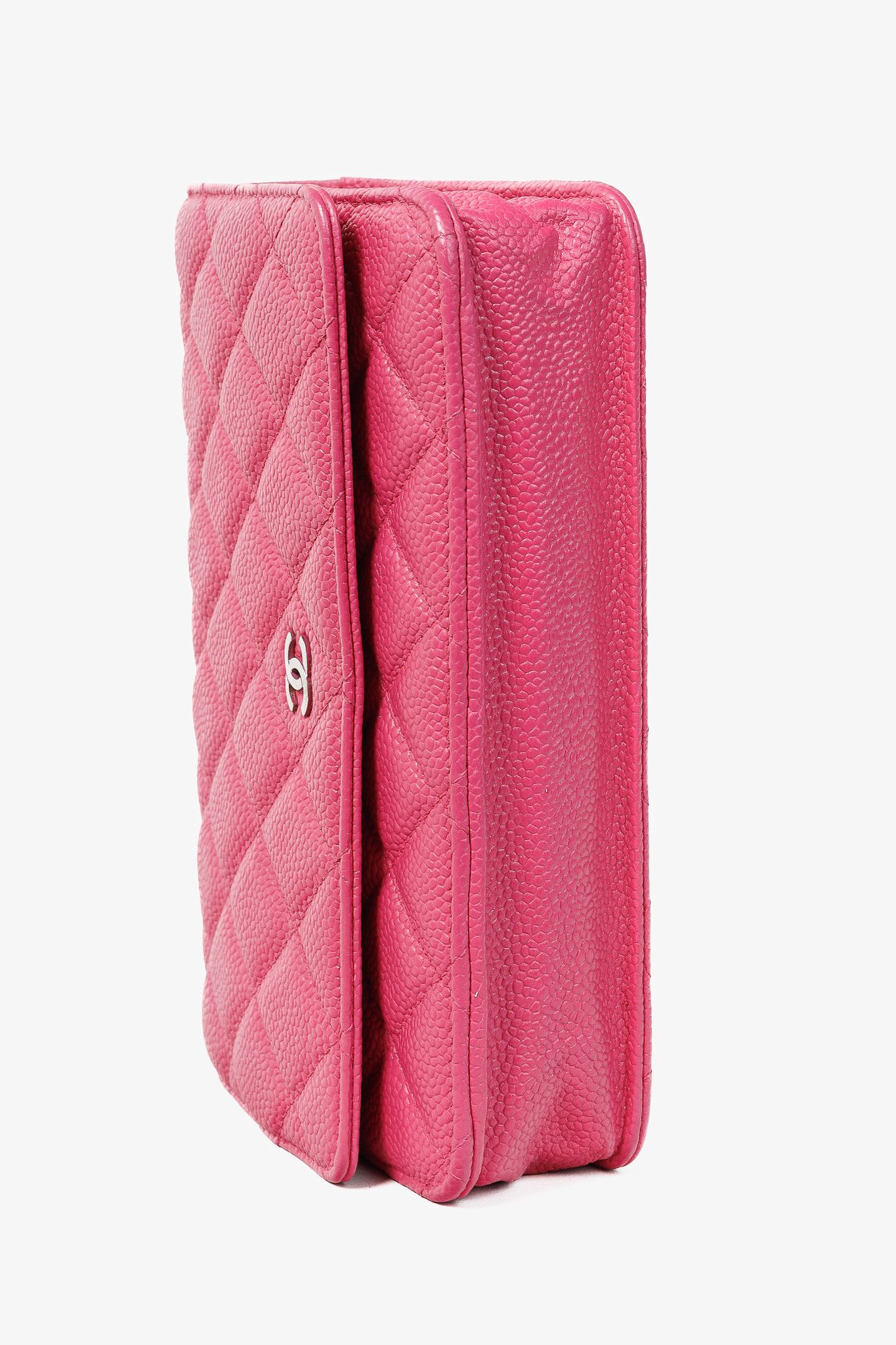Chanel Chanel Silver Strap Pink Magenta Caviar Wallet-on-Chain Size ONE SIZE - 5 Thumbnail