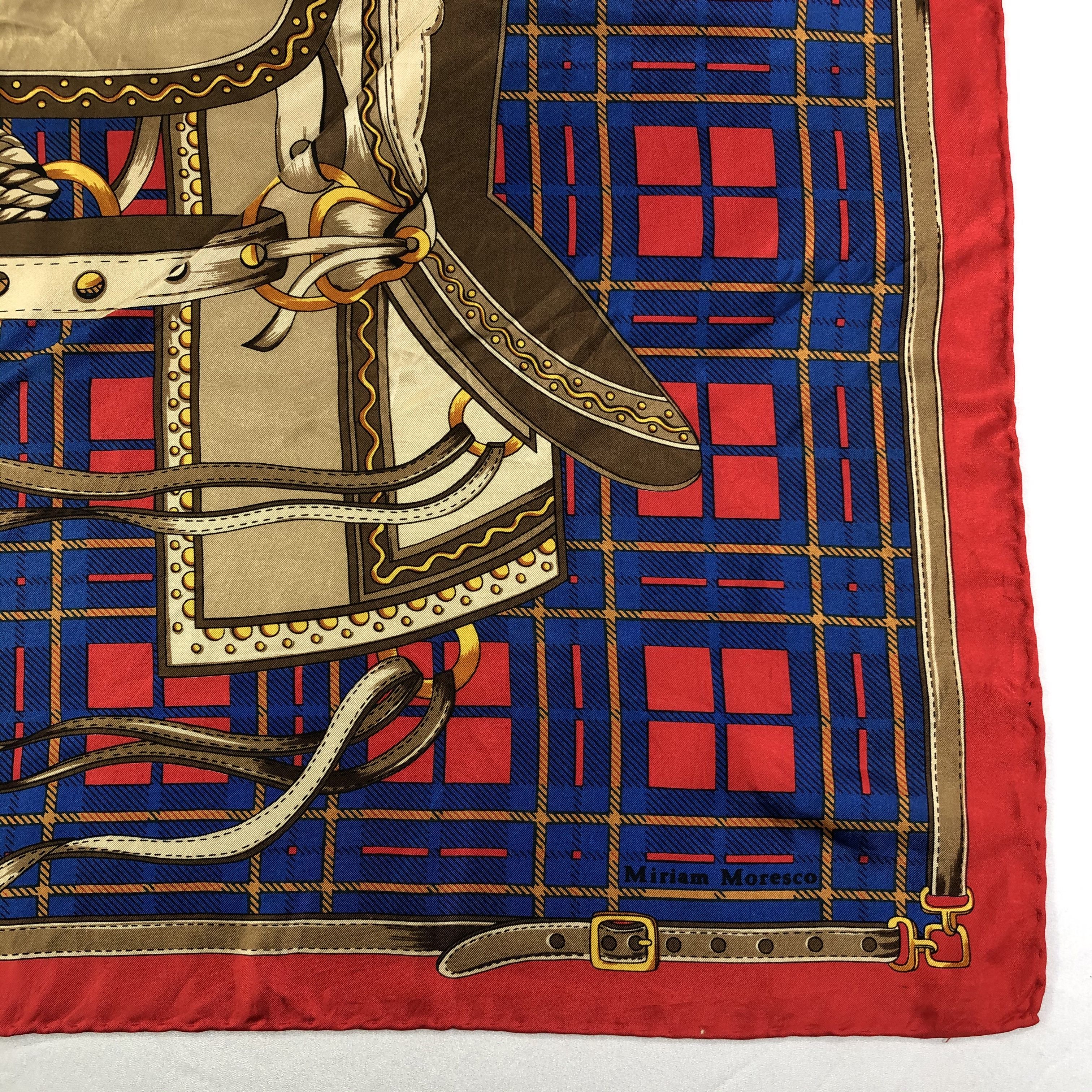 Vintage Vintage Miriam Moresco Silk Scarf Size ONE SIZE - 4 Thumbnail