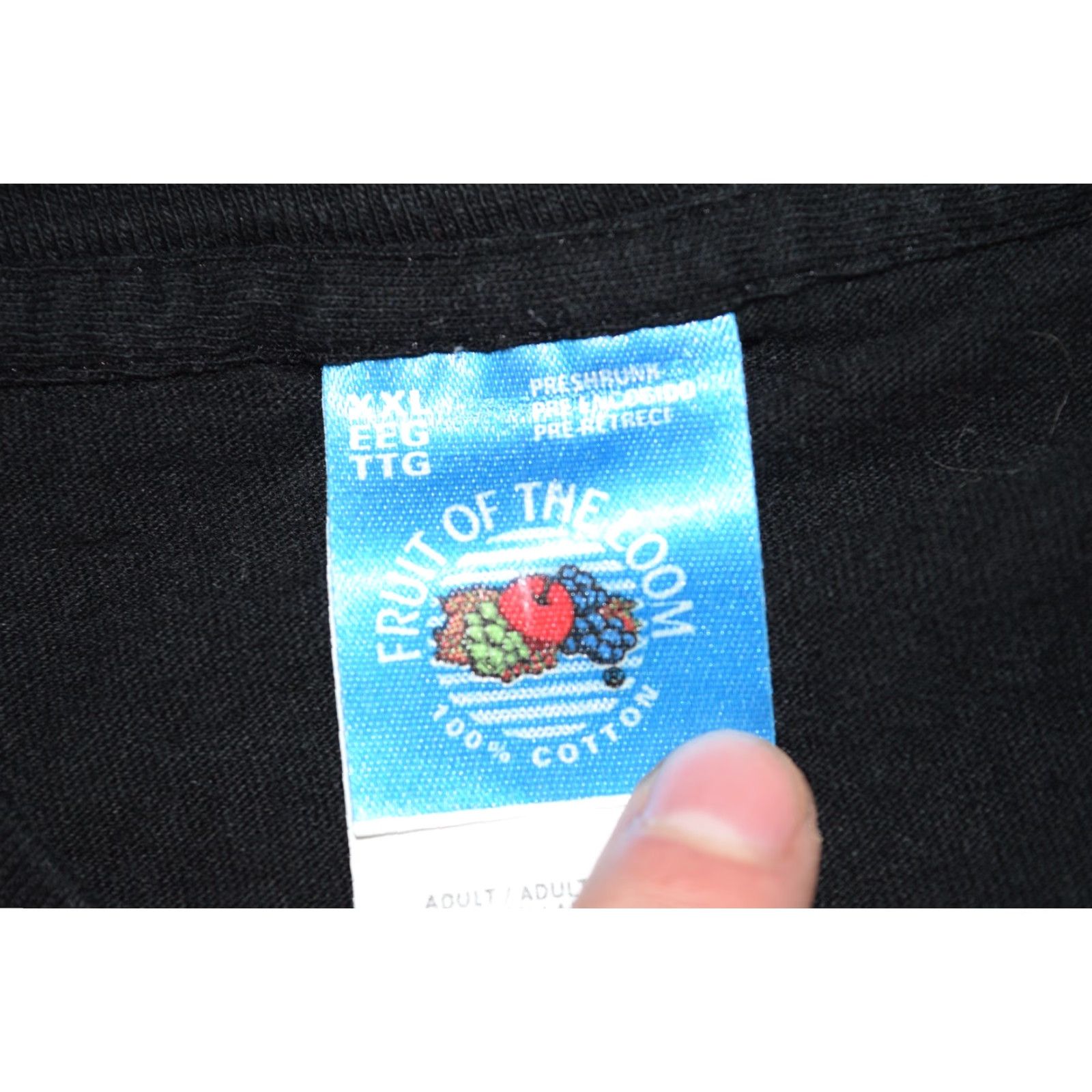Fruit Of The Loom VINTAGE GUINNESS BEER SHIRT Logo Fruit of the Loom T-Shirt Men 2XL Black 90s Crew Neck Short Sleeve Mens Size US XXL / EU 58 / 5 - 4 Thumbnail